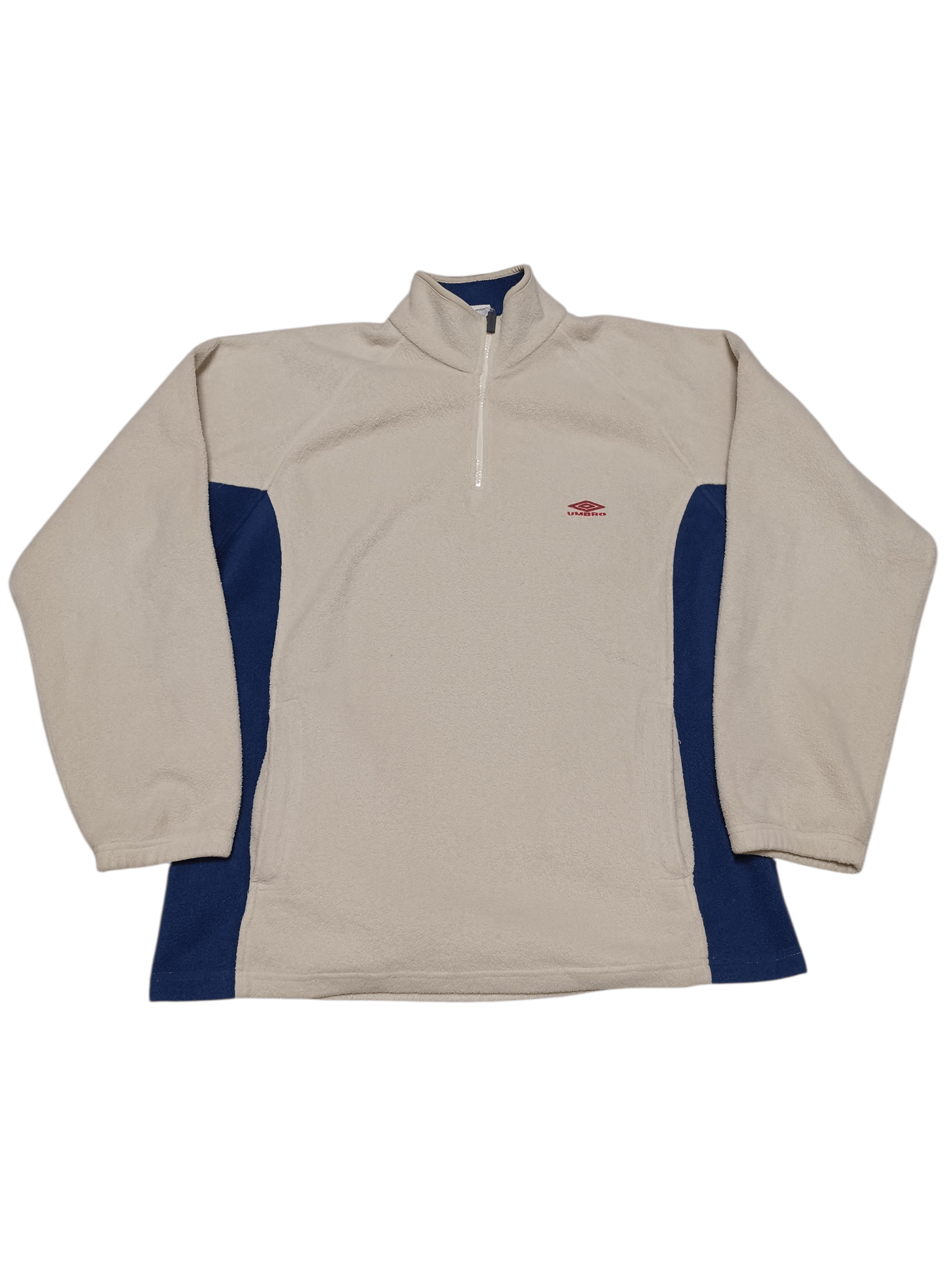 Umbro UMBRO VINTAGE FLEECE BEIGE 1/3 FLEECE SWEATSHIRT Size US L / EU 52-54 / 3 - 1 Thumbnail