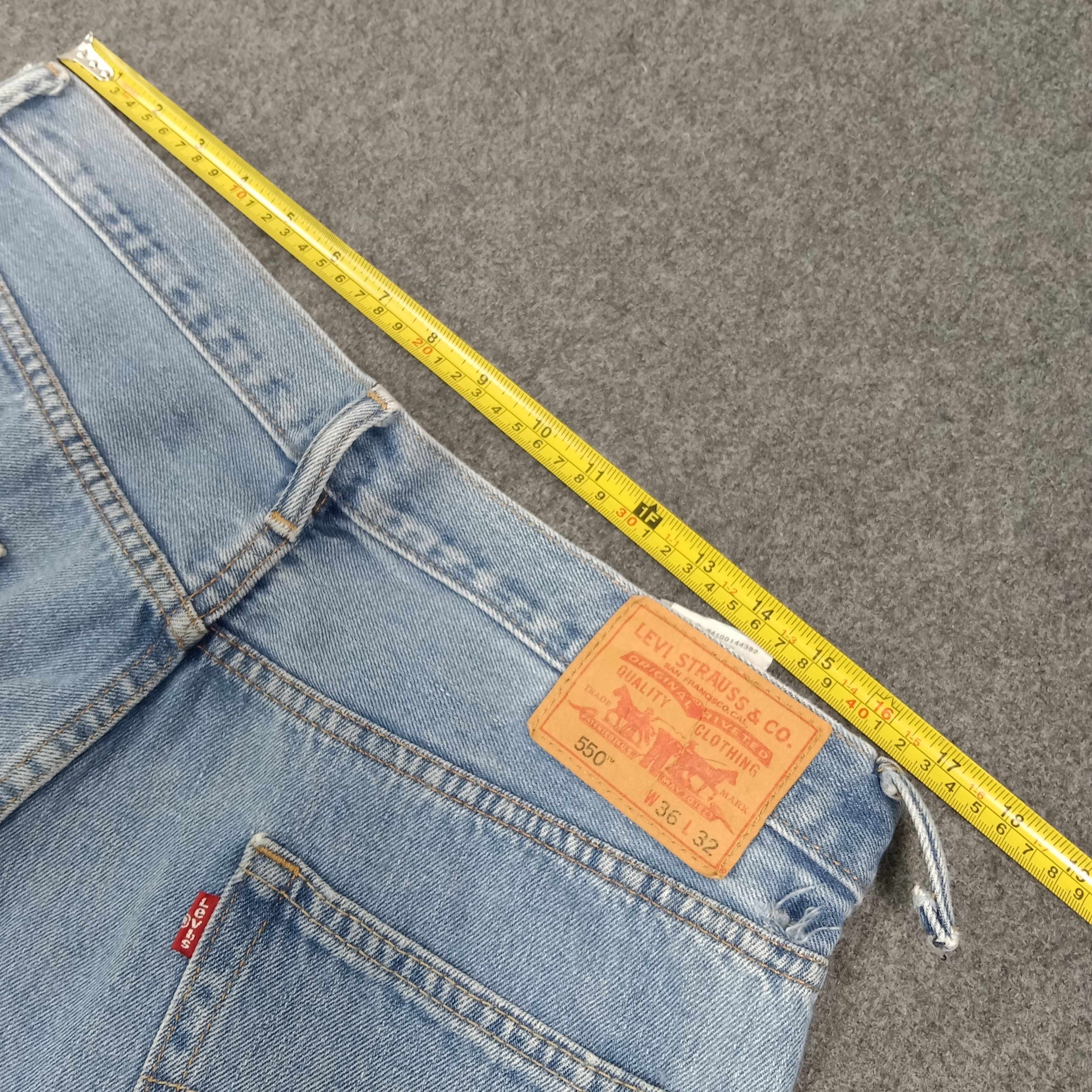 Levi's 90s LEVI'S 550 Distressed Style Denim Jeans C272N7 Size US 36 / EU 52 - 9 Thumbnail