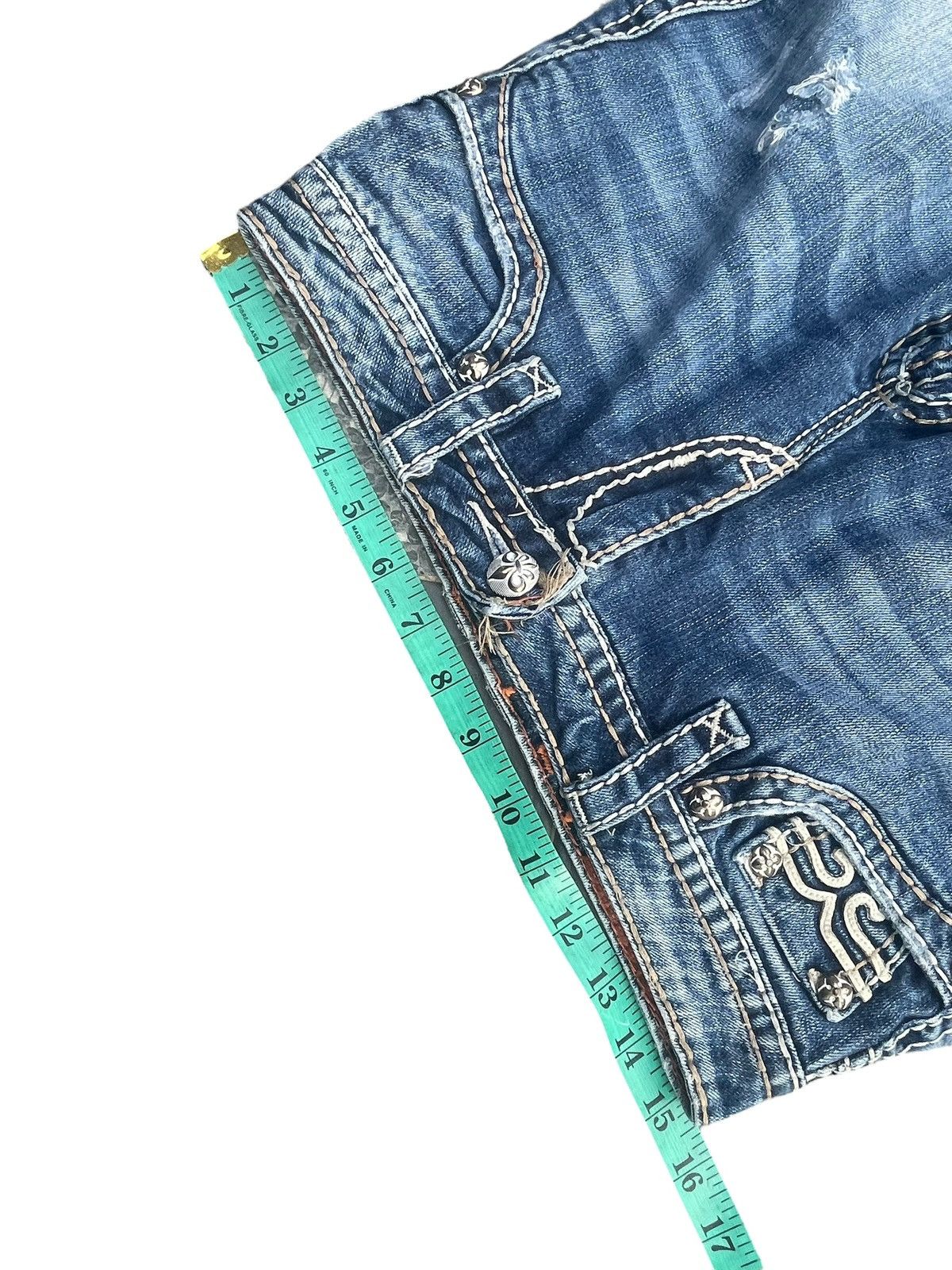 Rock Revival Rock Revival Penny Bootcut Distresed Jeans Size 30" / US 8 / IT 44 - 15 Thumbnail