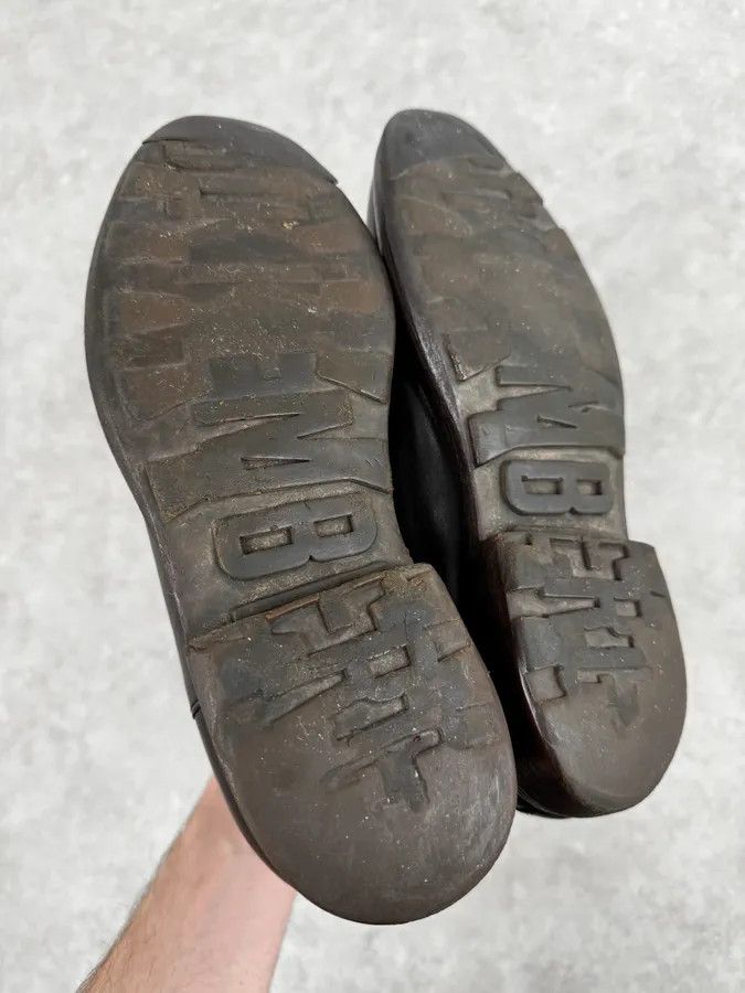 Dirk Bikkembergs 2000s Bikkembergs Brown Faded Leather Ankle Boots Size US 6 / EU 39 - 6 Thumbnail
