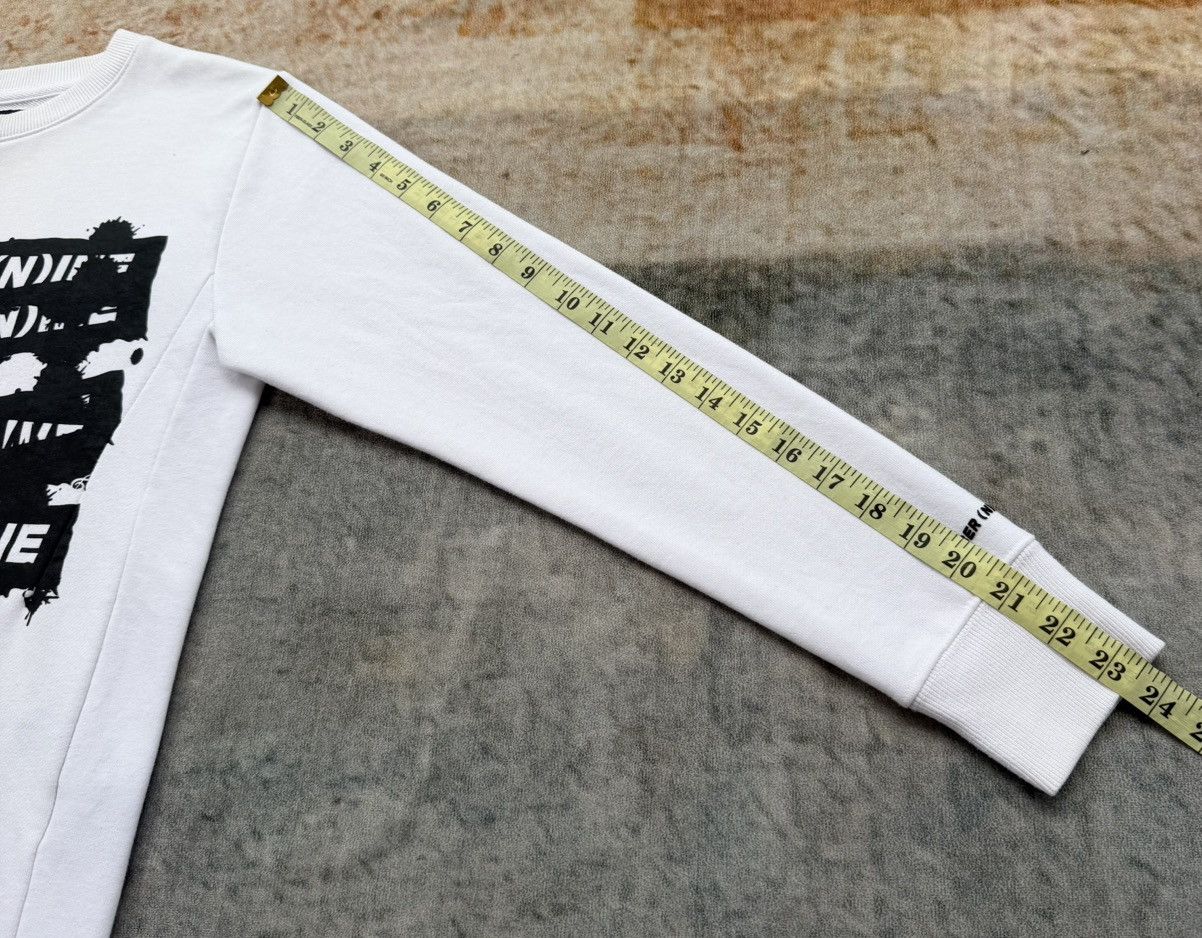Number (N)ine NUMBER (N)INE Denim Spellout White Crewneck Size US S / EU 44-46 / 1 - 9 Thumbnail