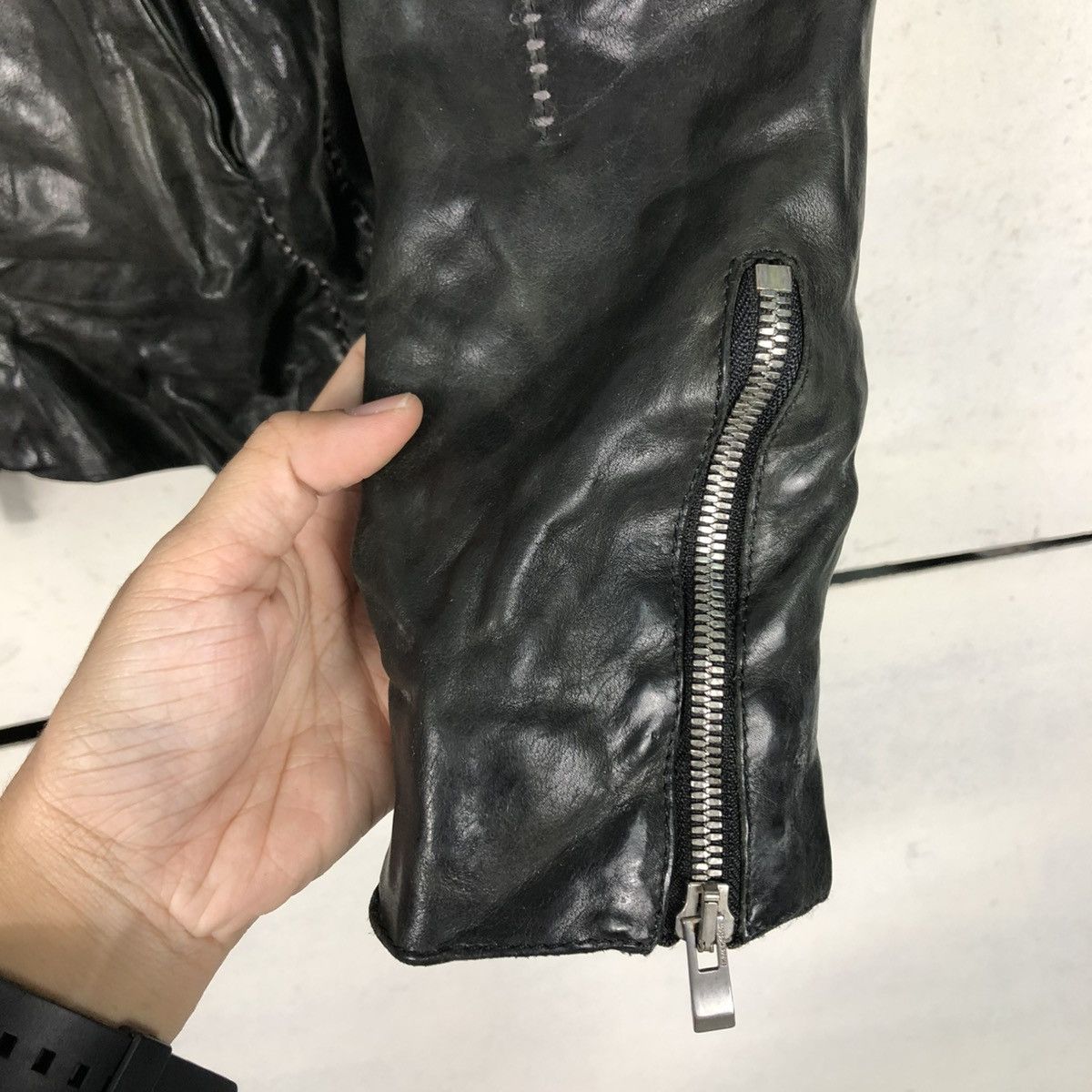 Incarnation 🔥VINTAGE GENUINE LEATHER BIKER JACKET INCARNATION Size US S / EU 44-46 / 1 - 17 Thumbnail