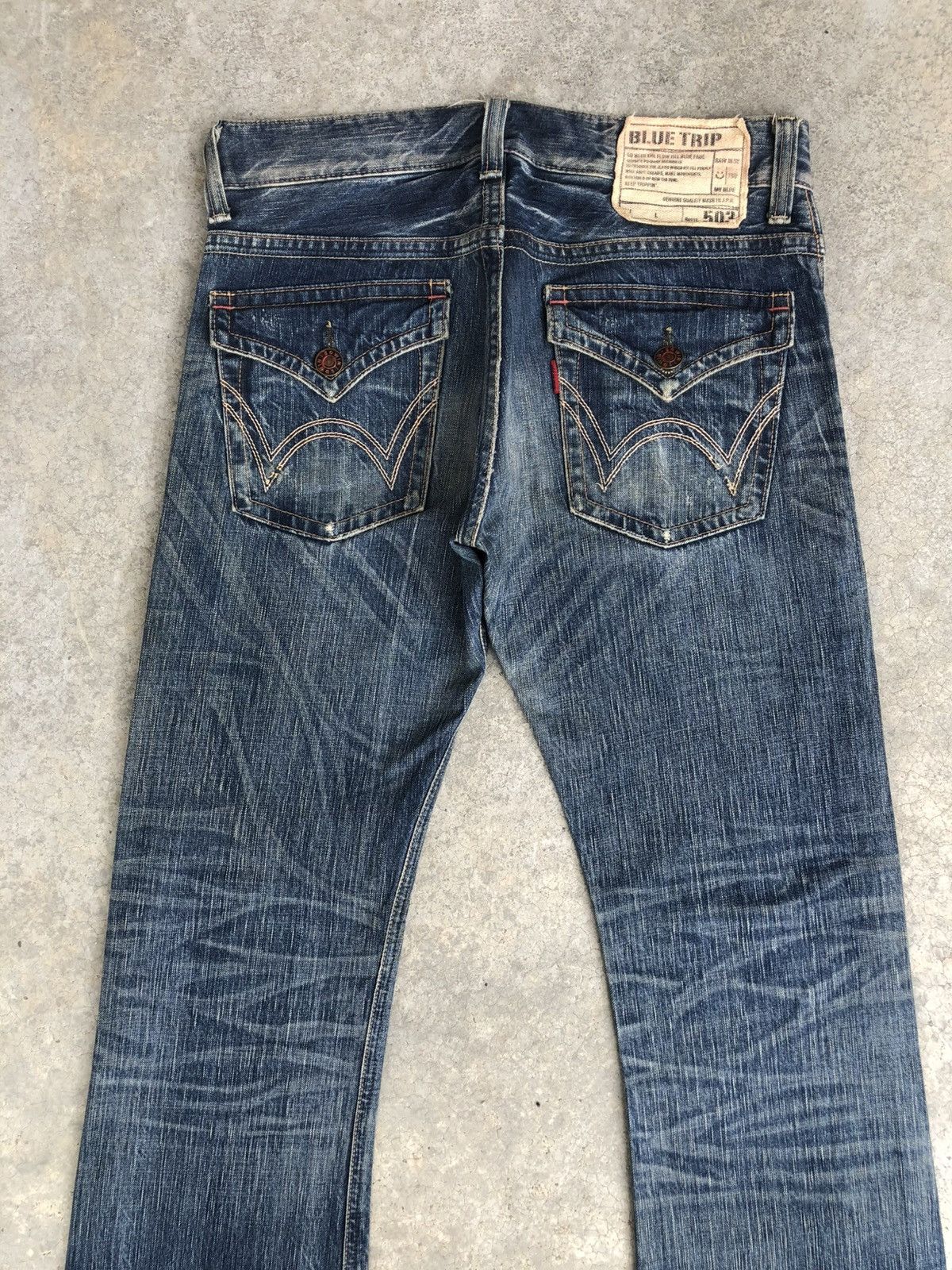 If Six Was Nine Japanese Edwin 503 Flared Jeans Distressed Jeans Size US 32 / EU 48 - 8 Thumbnail