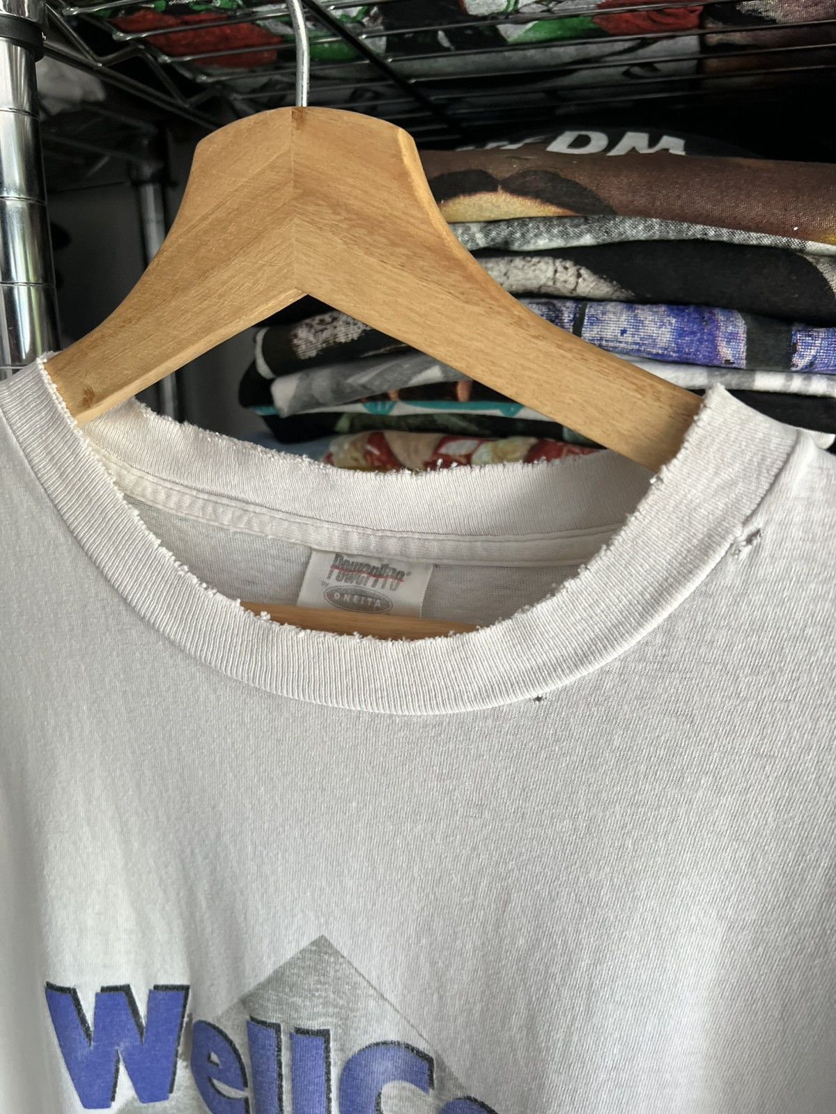 Arts & Science 90s WellCom Health Fitness GYM Random Tee Size US XL / EU 56 / 4 - 6 Thumbnail
