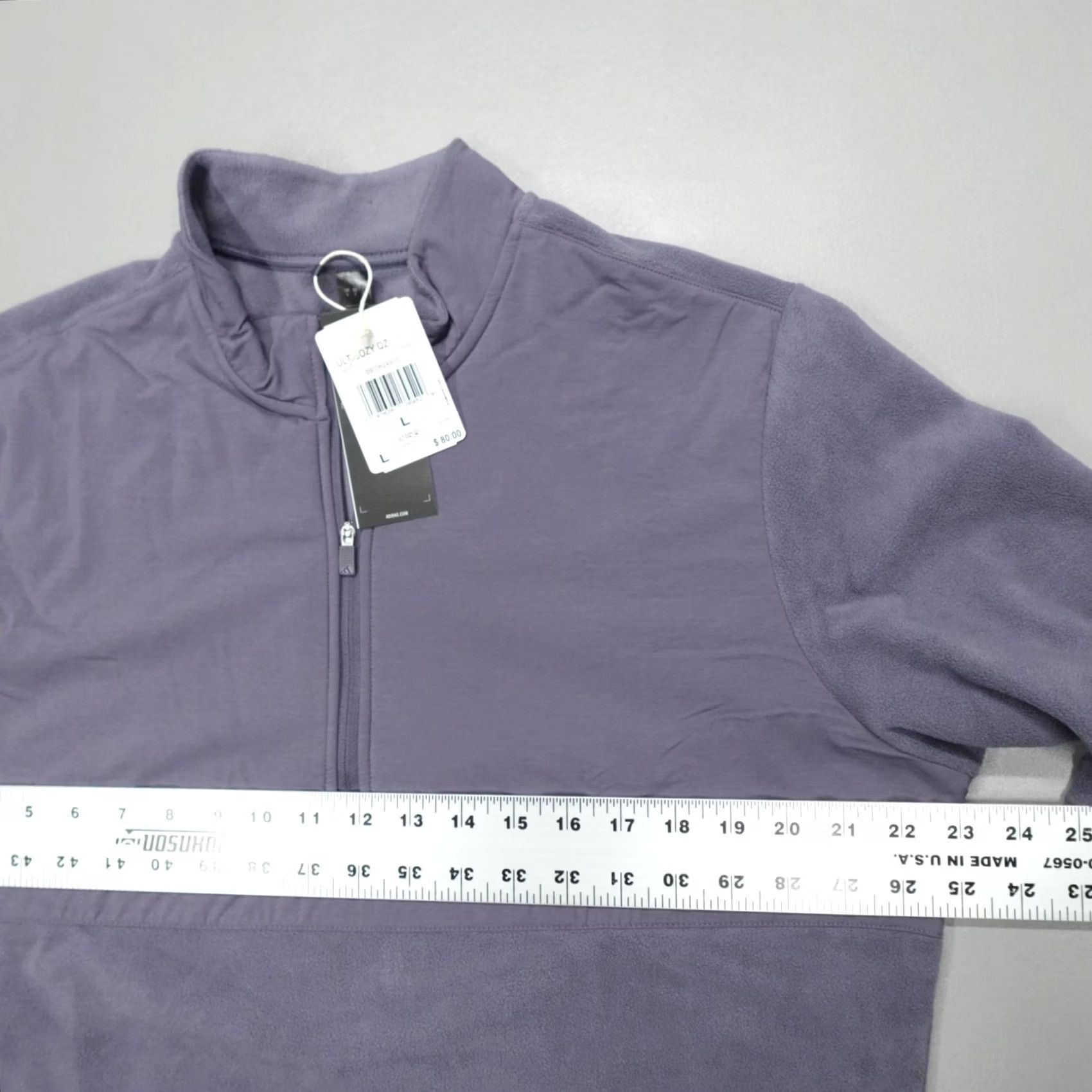 Adidas Adidas Pullover Fleece 1/4 Zip Mock Neck Men's L Dusty Purple Regular Size US M / EU 48-50 / 2 - 4 Thumbnail