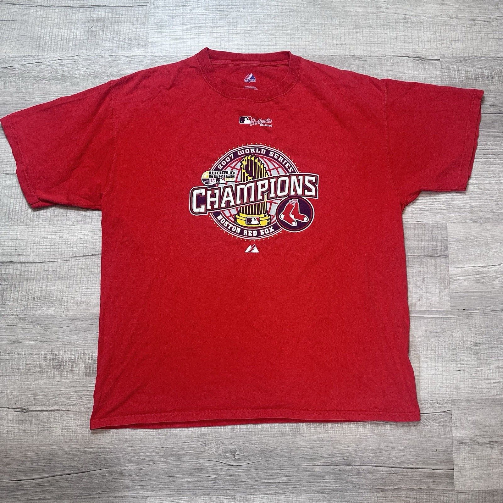 Majestic Majestic Boston Red Sox 2007 World Series Champs T-Shirt MLB Size US XL / EU 56 / 4 - 1 Thumbnail
