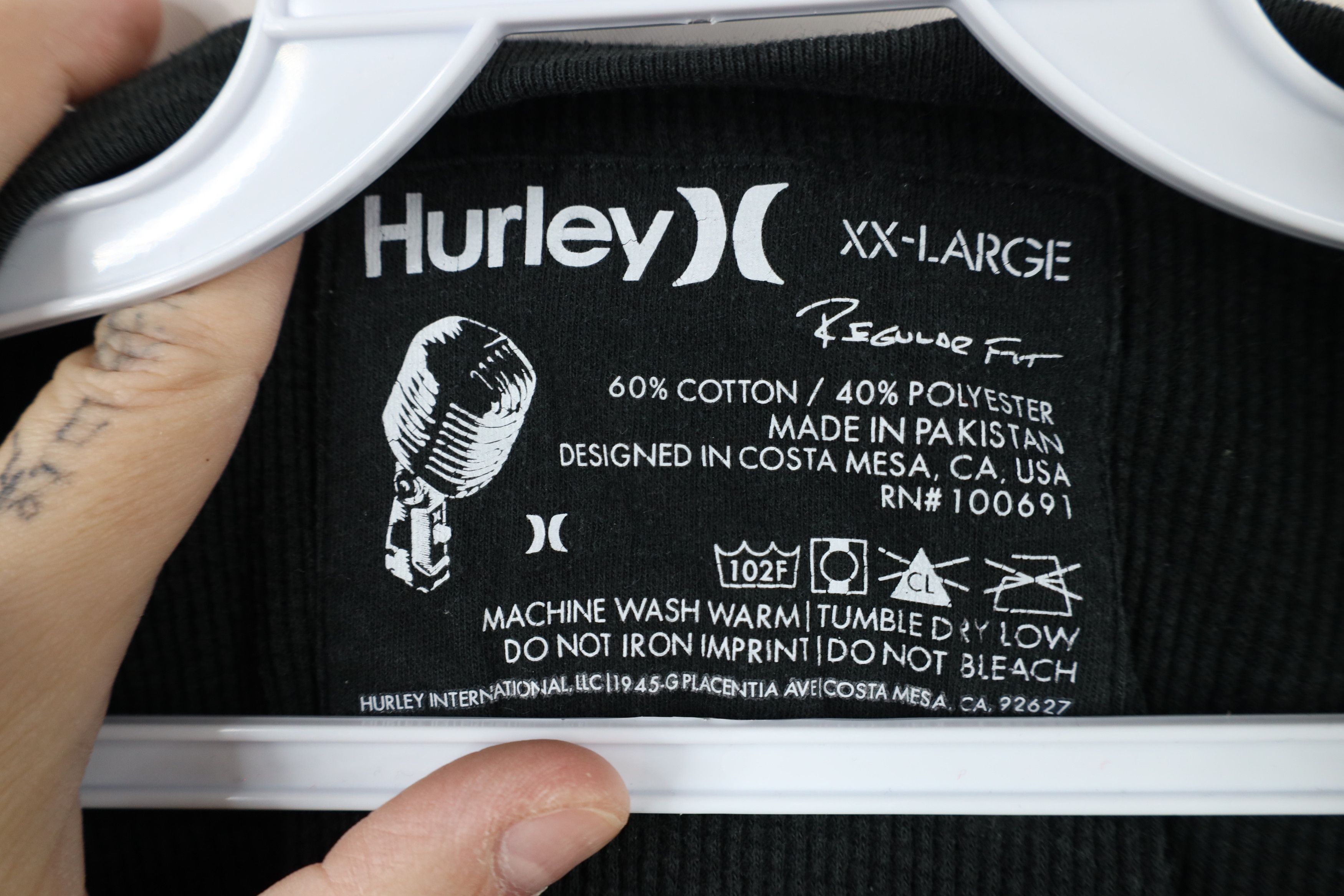 Hurley × Vintage Vintage Hurley Surfing Thermal Knit Long Sleeve T-Shirt Size US XXL / EU 58 / 5 - 7 Thumbnail