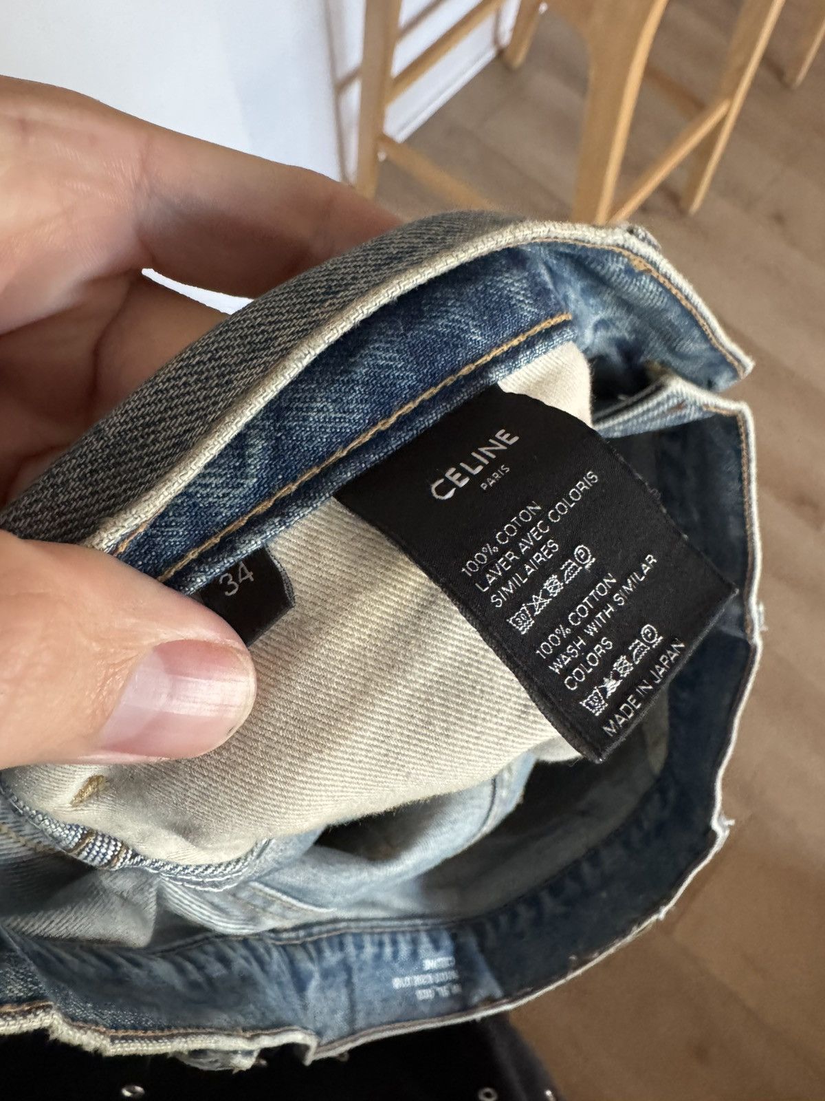 Celine Raw hem Sl003 Size US 34 / EU 50 - 4 Thumbnail