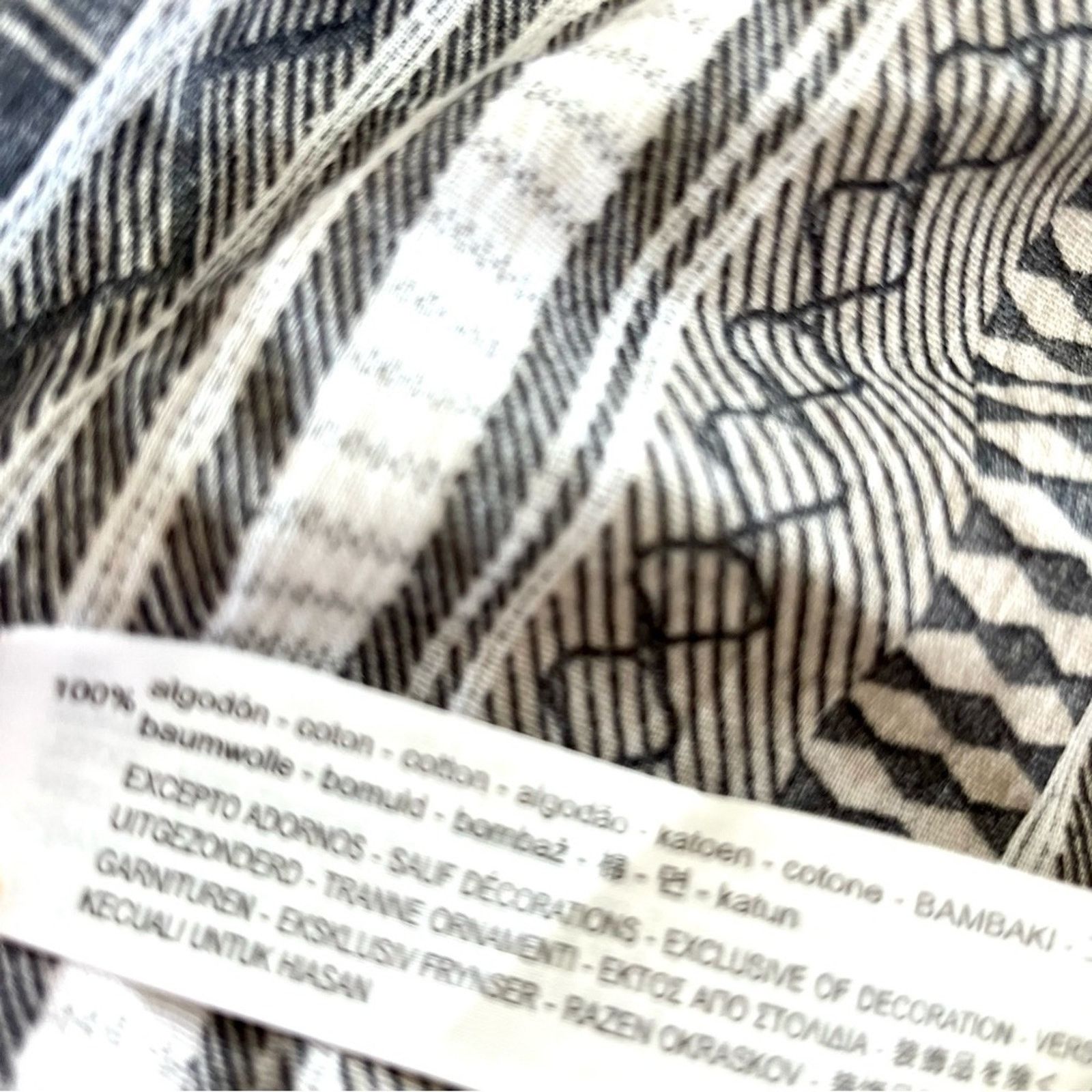 Zara ZARA Tassel Boho Trimmed Tribal Print Cardigan Poncho Size M / US 6-8 / IT 42-44 - 7 Thumbnail