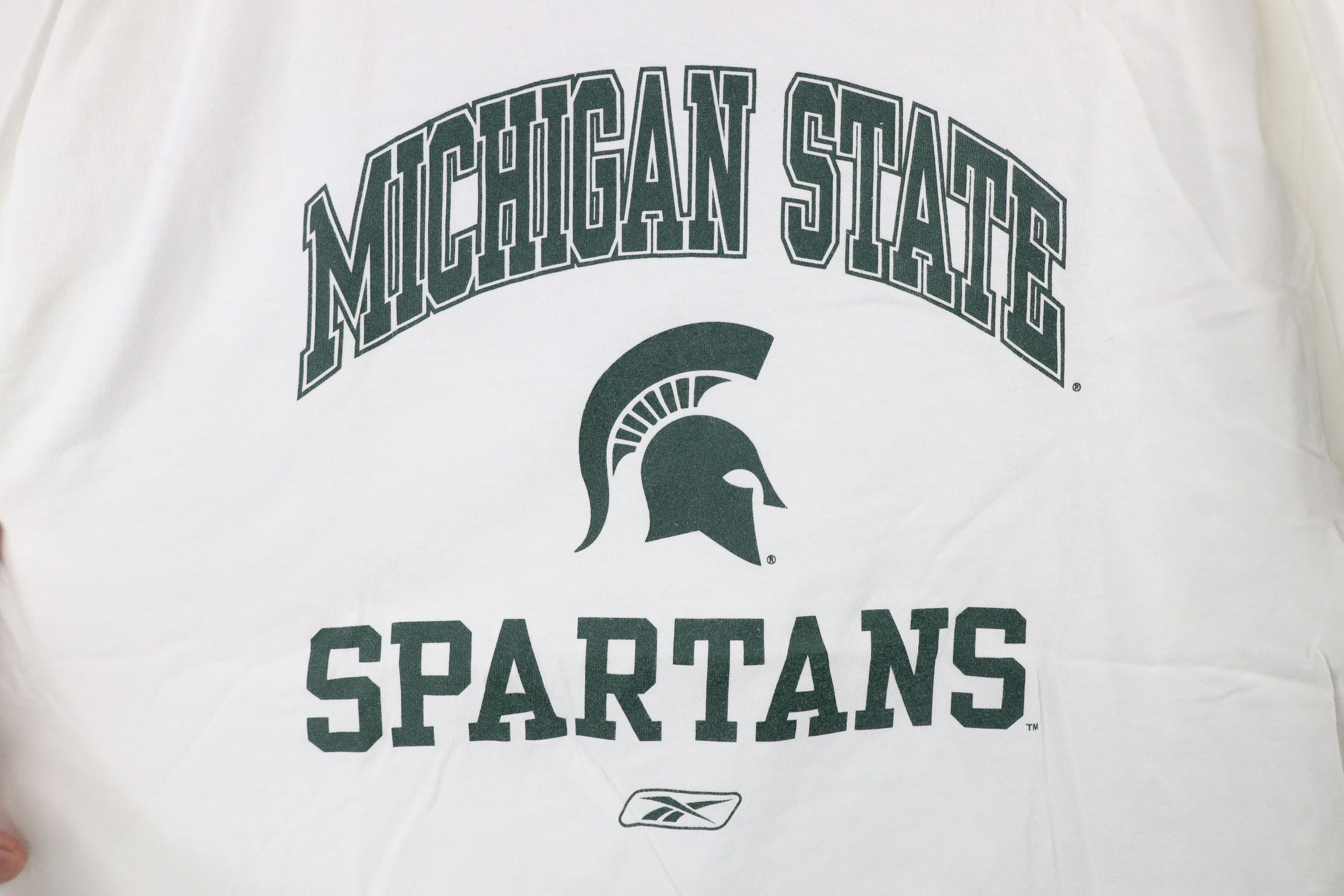 Reebok × Vintage Vintage Reebok Michigan State University Long Sleeve T-Shirt Size US L / EU 52-54 / 3 - 4 Thumbnail