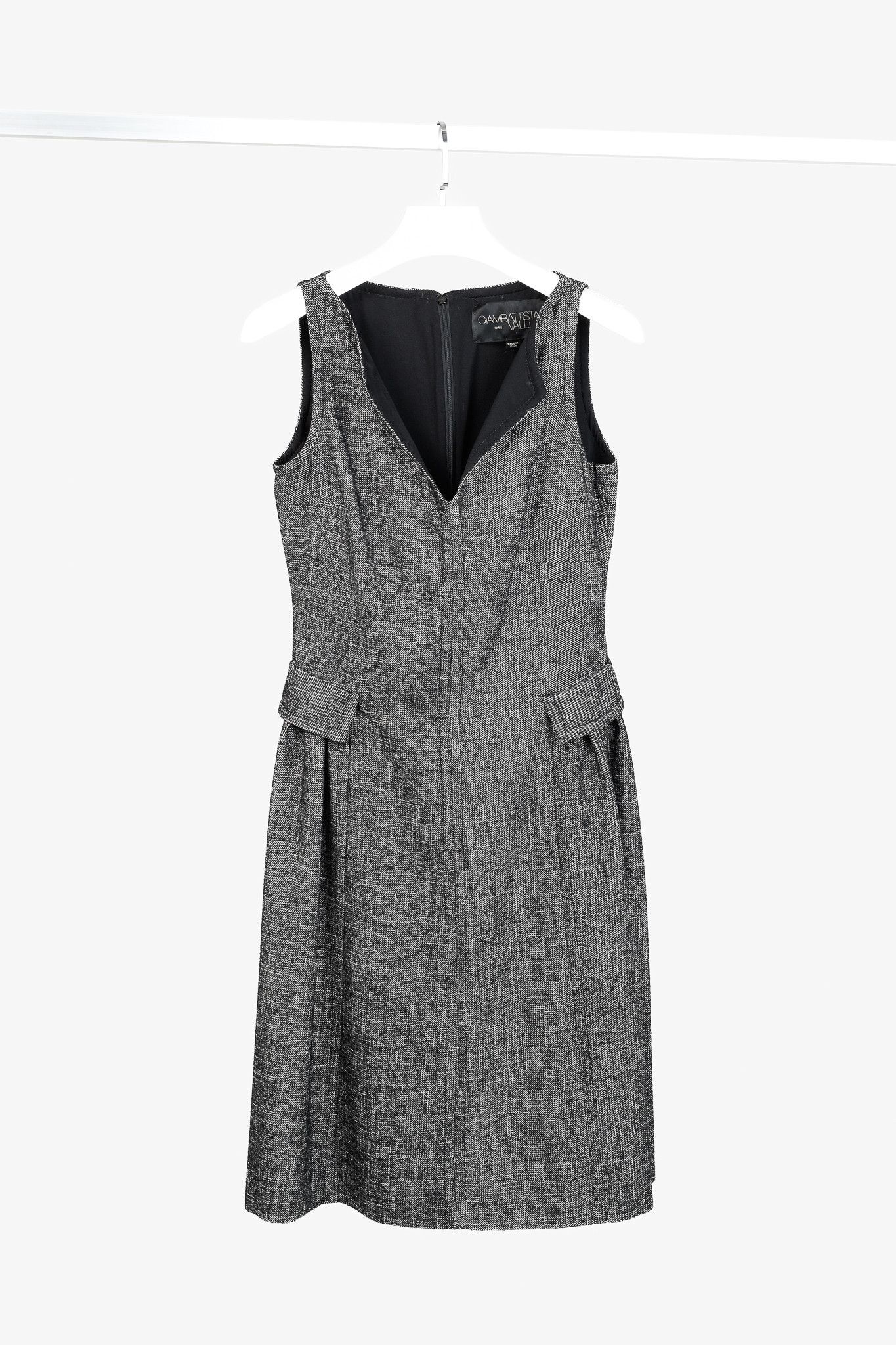 Giambattista Valli Giambattista Valli Tweed Faux-Pocket Sleeveless Midi Dress Size M / US 6-8 / IT 42-44 - 1 Thumbnail