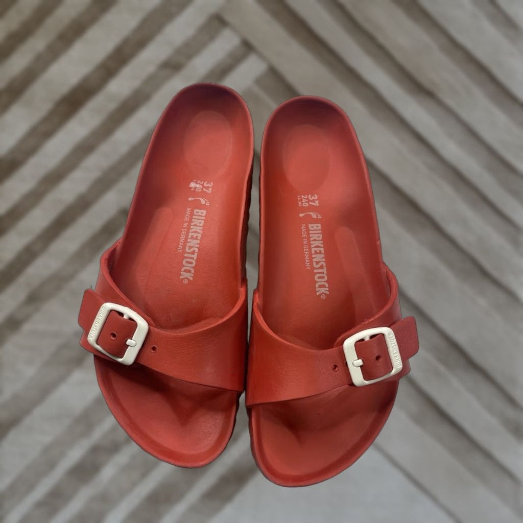Birkenstock Birkenstock Madrid Essentials EVA Womens One-Strap Sandal Coral EU 37 US 6 Size US 6 / IT 36 - 1 Thumbnail