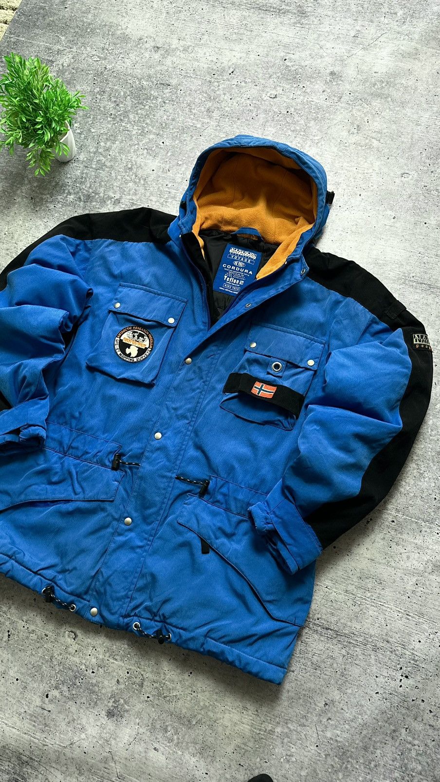 Napapijri Vintage 90s Napapijri Expedition Teflon Puffer Parka Jacket Size US L / EU 52-54 / 3 - 4 Thumbnail