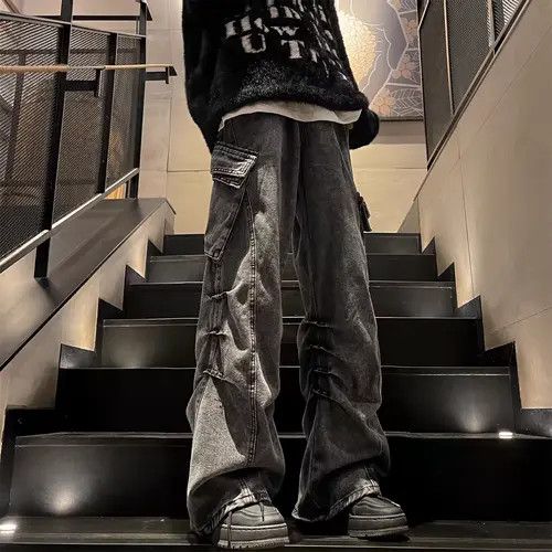 Japanese Brand Manami x Keito Black High Street Vintage Loose Fit Jeans Size US 32 / EU 48 - 5 Thumbnail