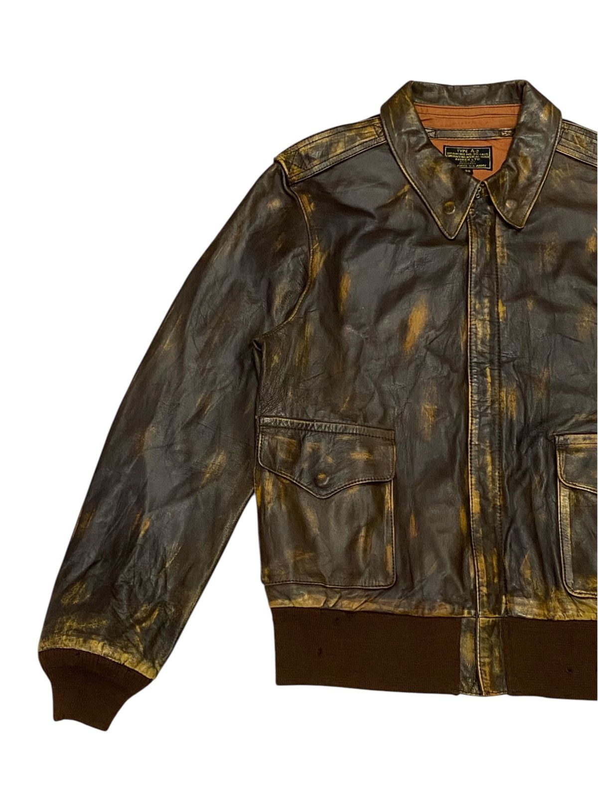 Avirex Avirex Type A-2 Leather Bomber Jacket Size US M / EU 48-50 / 2 - 10 Thumbnail