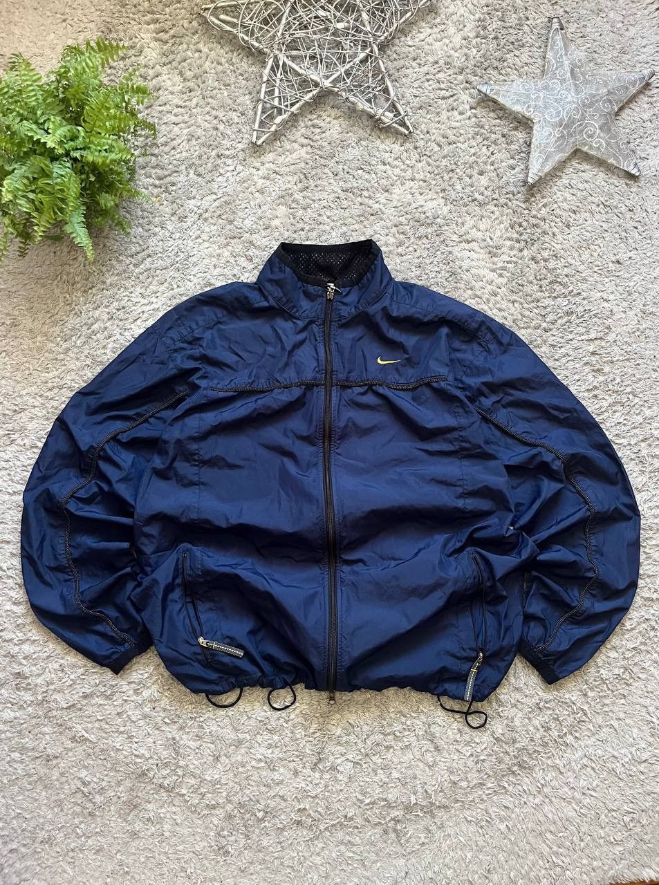 Nike × Vintage 90s Nike Vintage Light Jacket Streetwear Swoosh Rare Logo Size US XL / EU 56 / 4 - 1 Thumbnail
