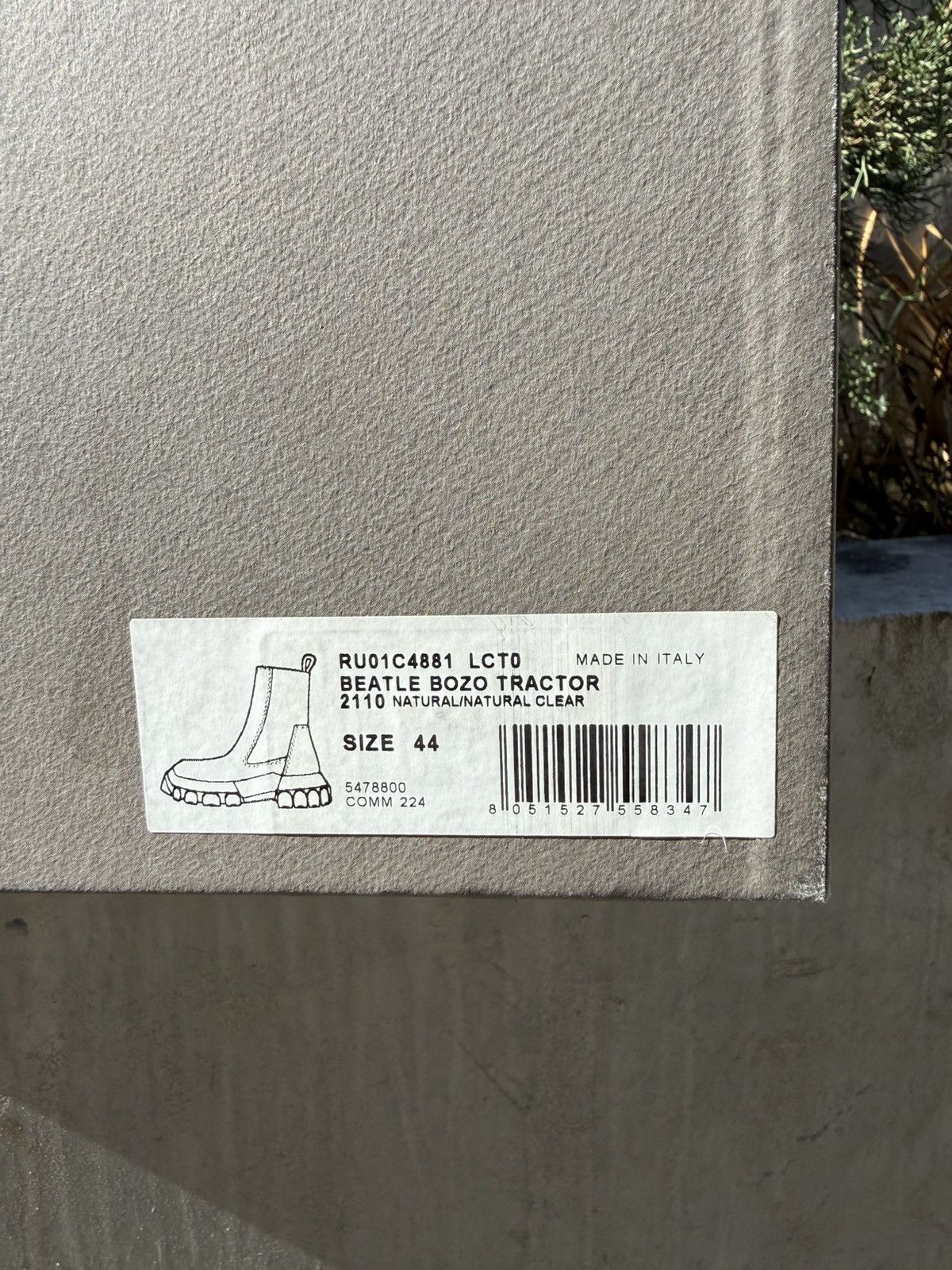 Rick Owens Apparition Leather Beatle Bozo Tractor Boots Size US 11 / EU 44 - 2 Thumbnail