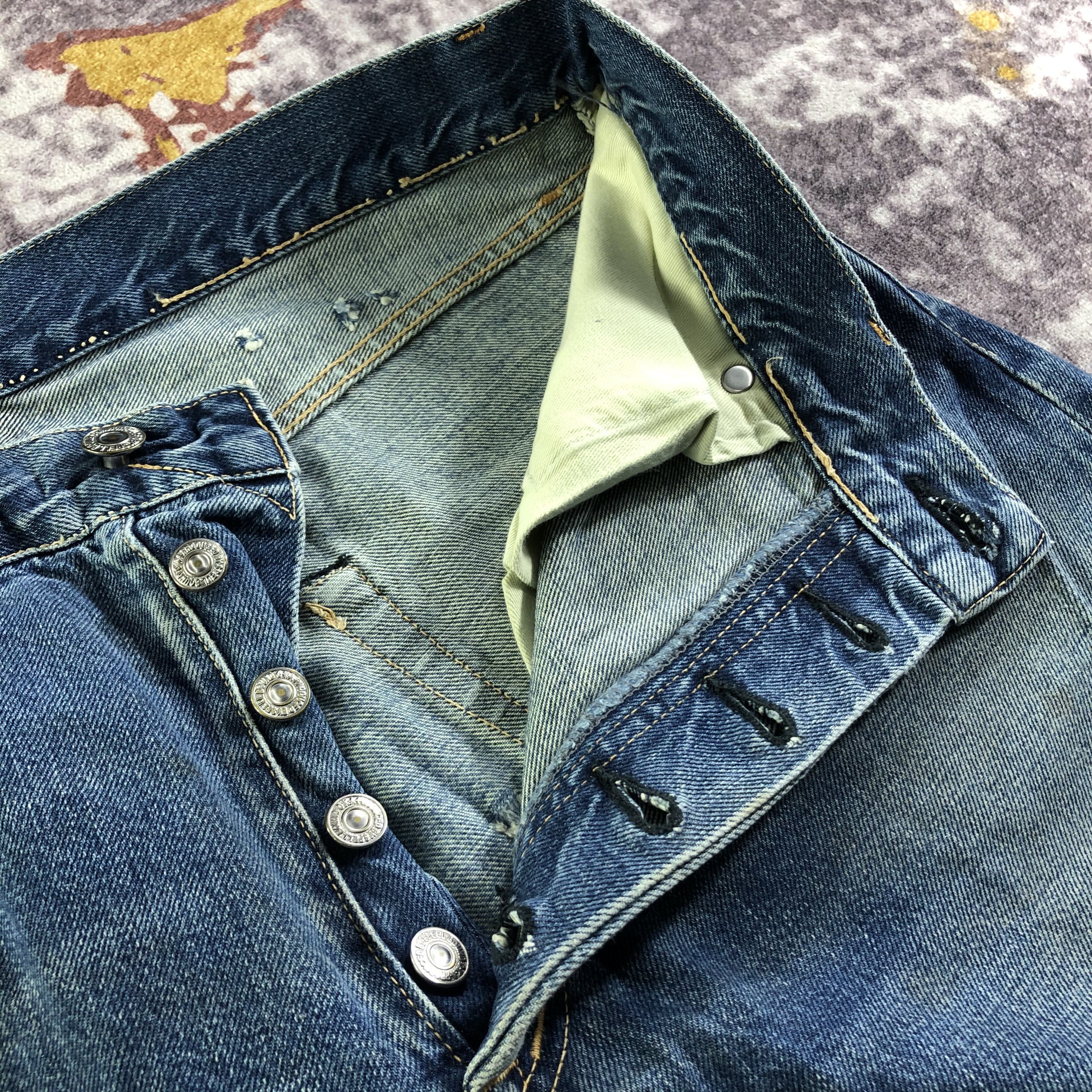 Japanese Brand Vintage Japan Redline Denim Jeans-JM3594 Size US 34 / EU 50 - 9 Thumbnail