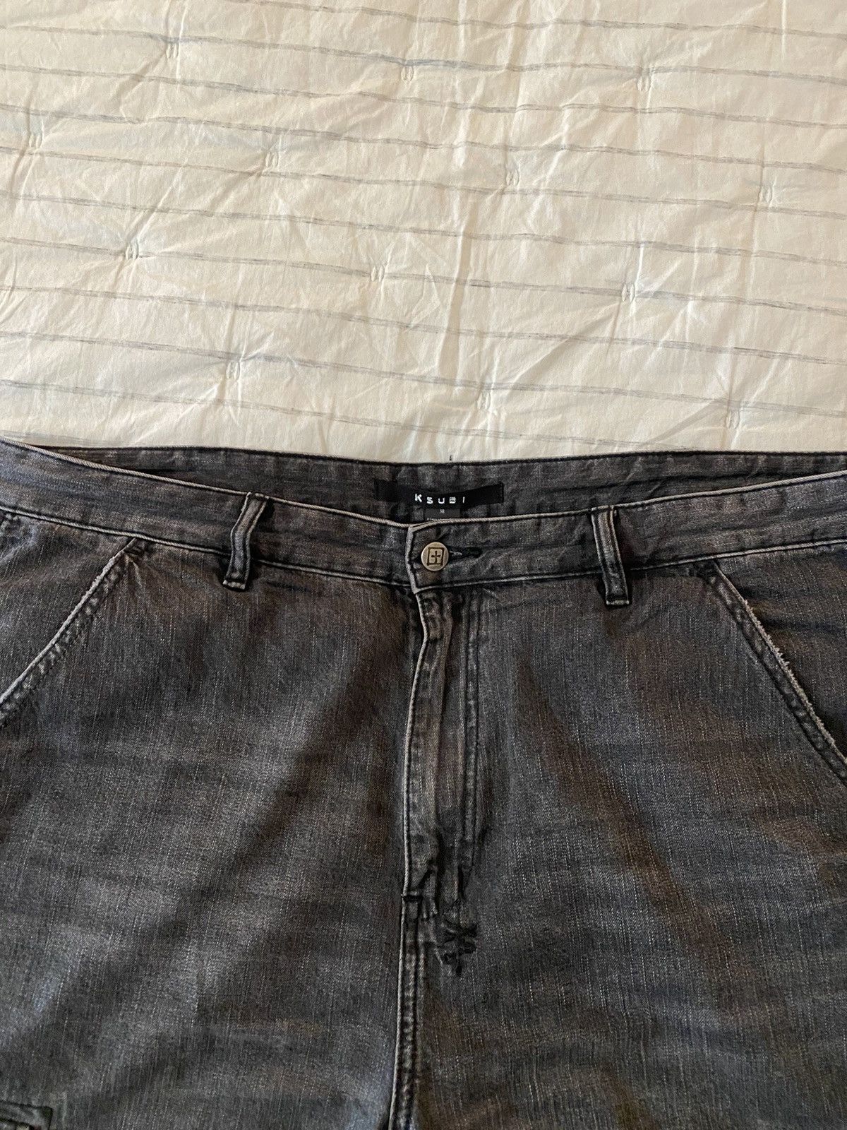 Ksubi Ksubi Riot Denim Cargo Pants Faded Black Sz38 Size US 38 / EU 54 - 10 Thumbnail