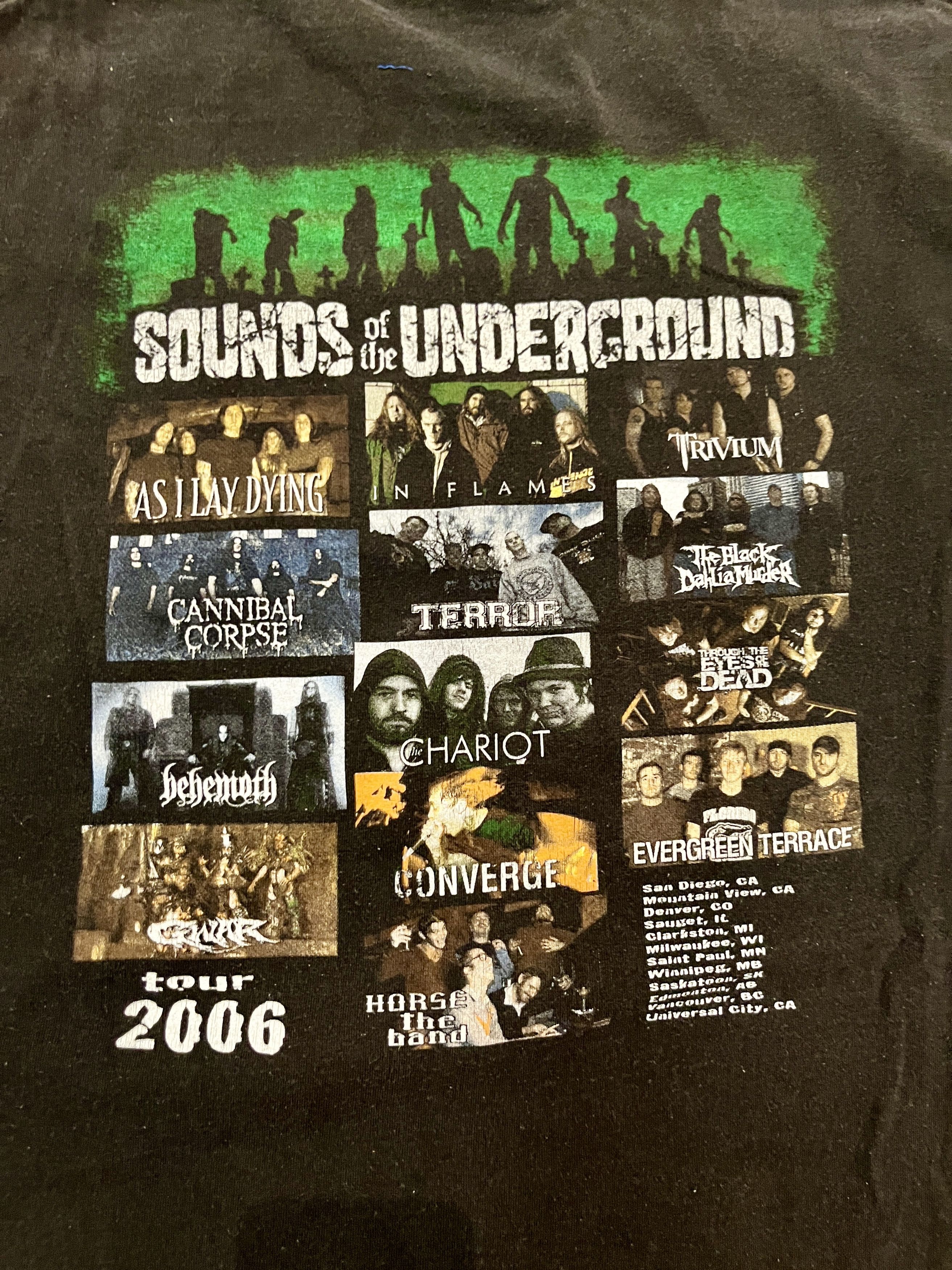 Vintage VTG 2006 Sounds of the Underground Tour Tee - Murina USA Size US XL / EU 56 / 4 - 1 Thumbnail
