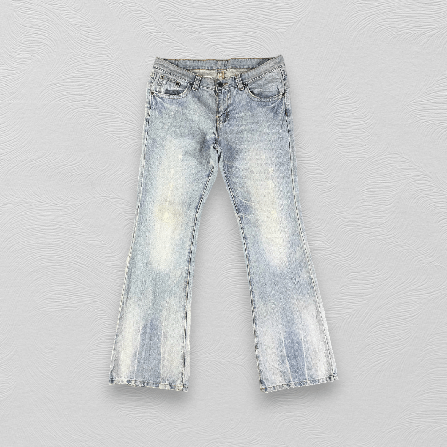 Japanese Brand Japanese Brand Agata Label Jeans Blue Flare Denim KJ1762 Size US 34 / EU 50 - 1 Thumbnail