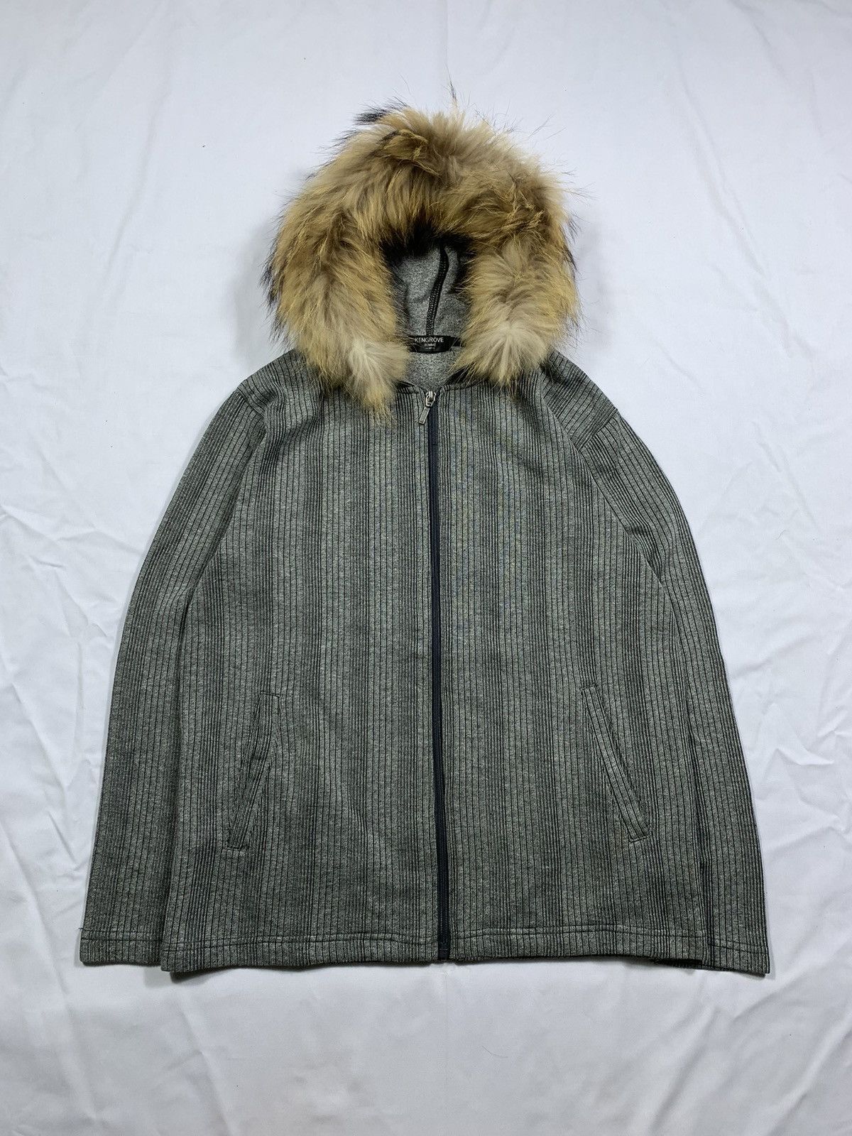 If Six Was Nine × Japanese Brand × Le Grande Bleu (L.G.B.) Japanese Kengrove Home Zip Fur Hoodie Size US M / EU 48-50 / 2 - 1 Thumbnail