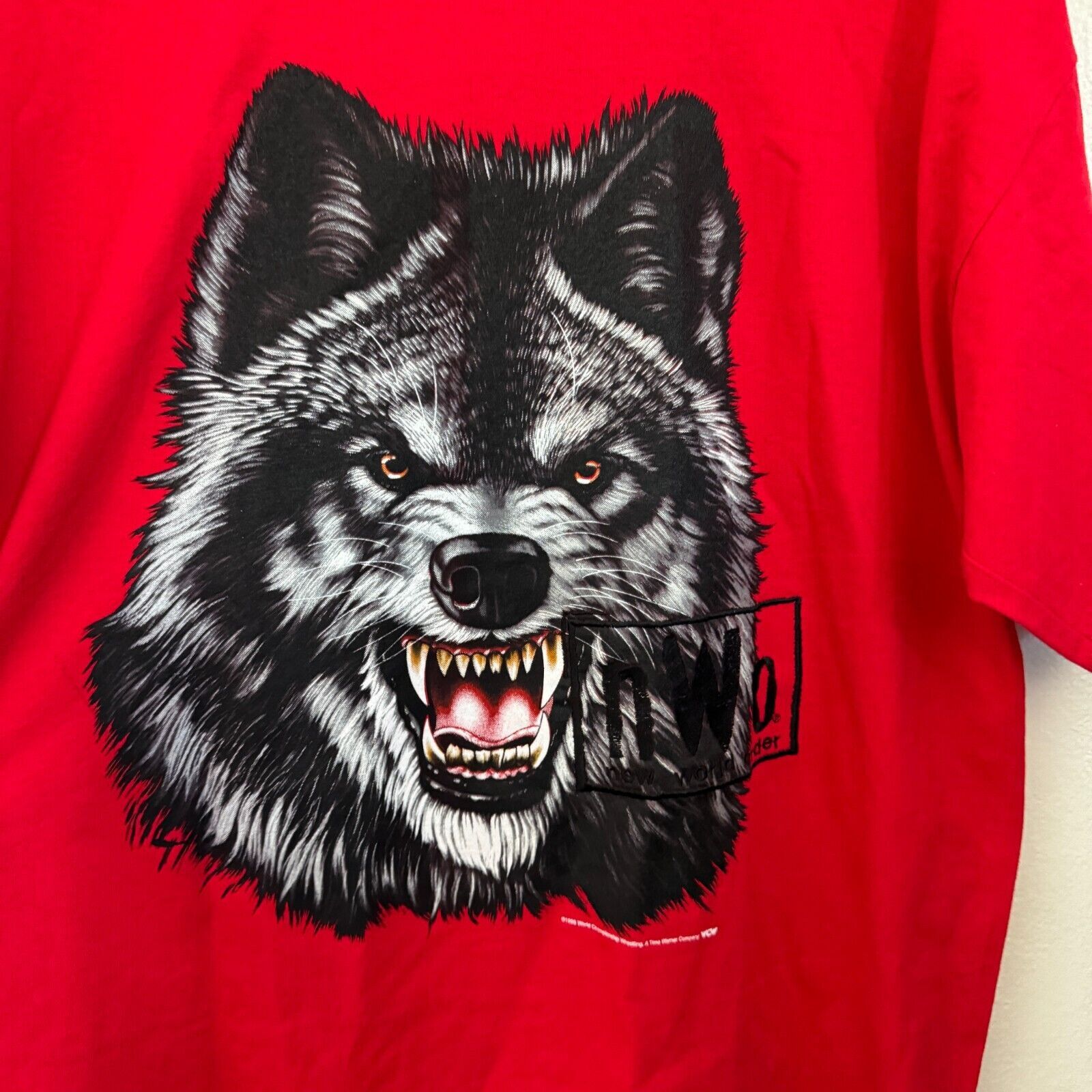 Vintage Vintage 90s NWO New World Order Wrestling Red Wolf Pack XL Size US XL / EU 56 / 4 - 2 Thumbnail