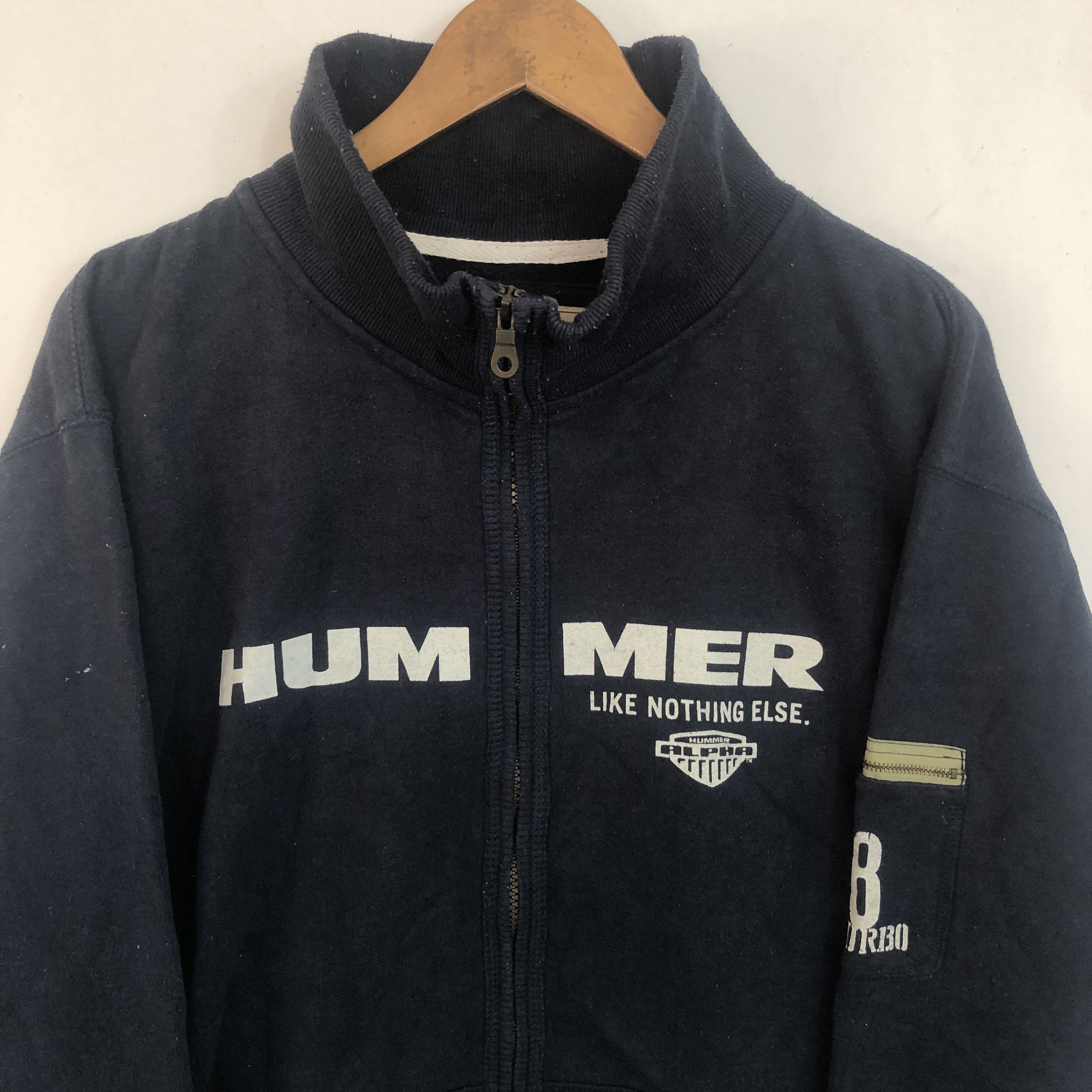 Other Hummer Sweater Jacket Black 3L Navy Blue Size US XL / EU 56 / 4 - 3 Thumbnail