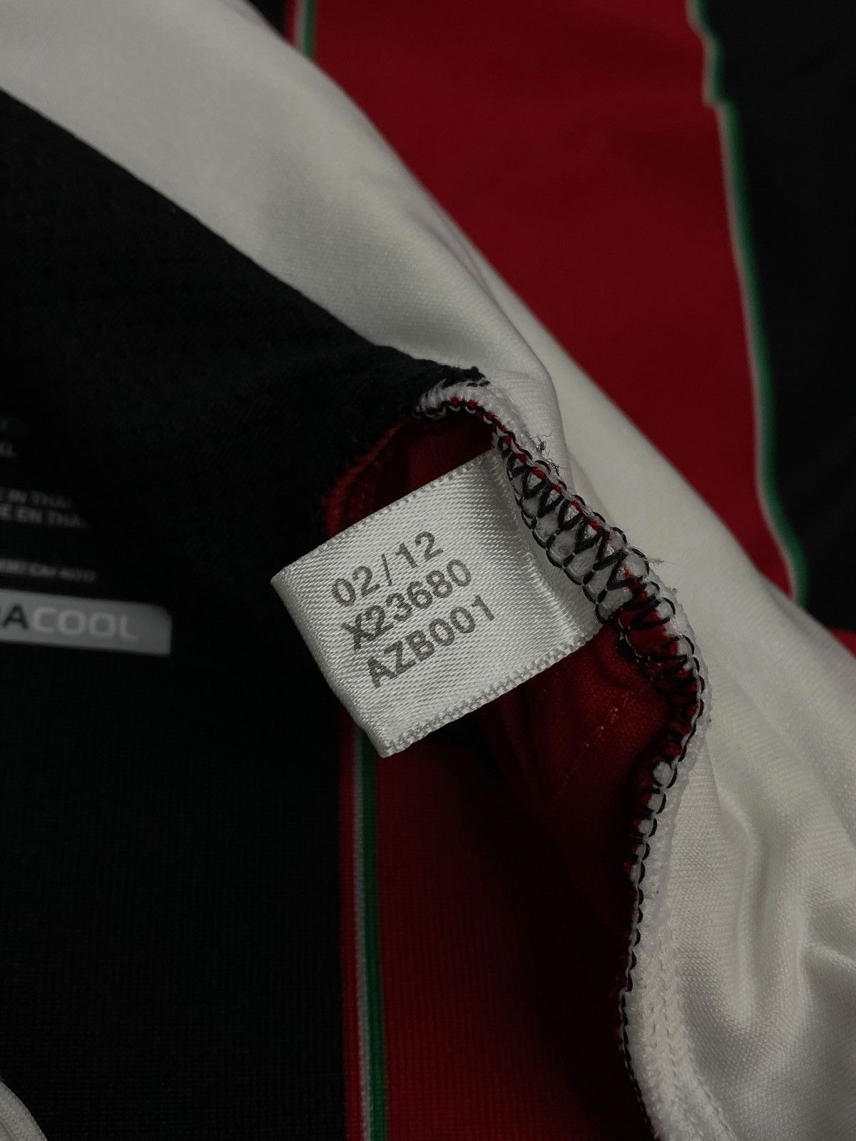 Adidas Adidas AC Milan 2012/13 Home Football Shirt Fly Emirates Size US XXL / EU 58 / 5 - 19 Thumbnail