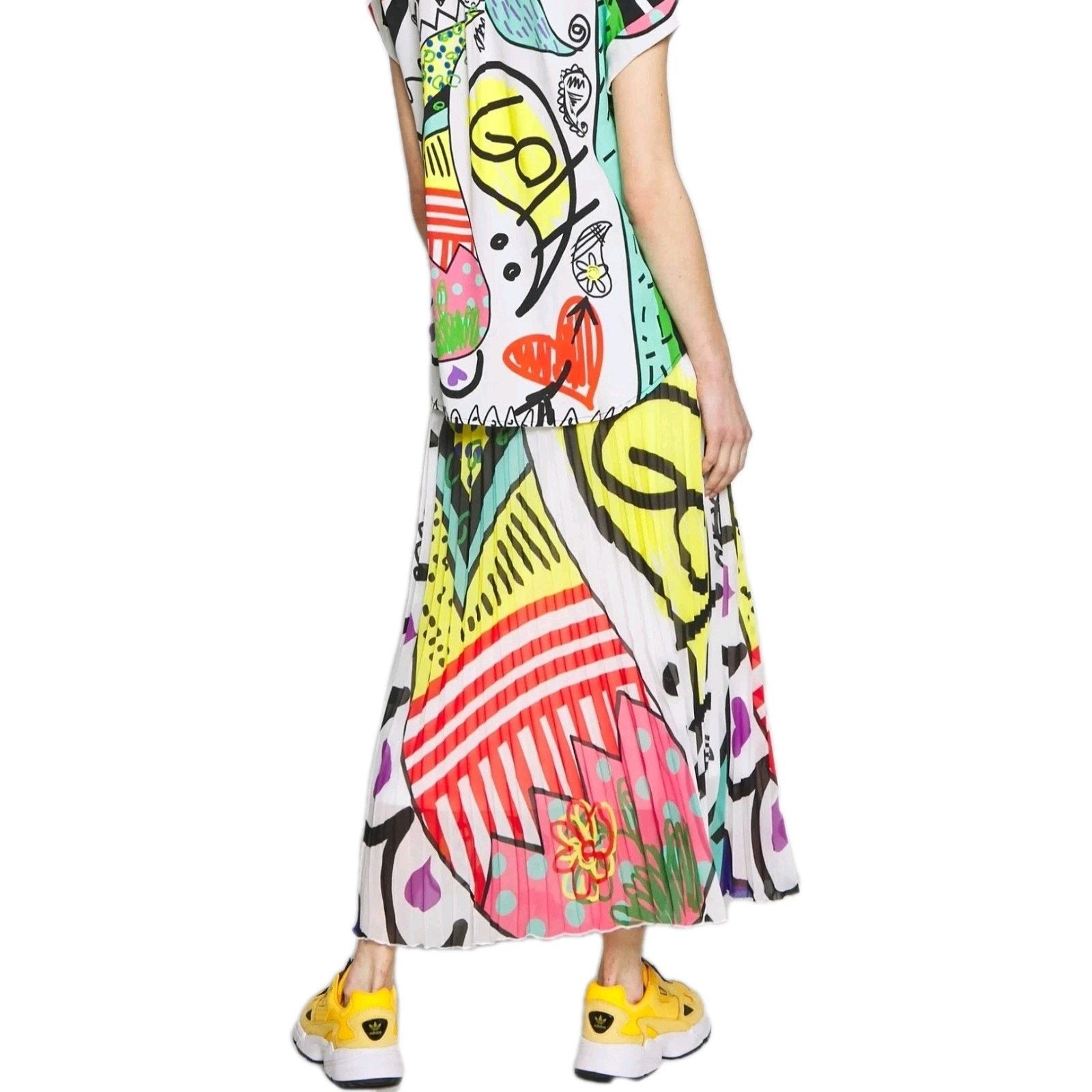 Desigual Desigual Women's Midi Multicolor Skirt Size 36 USA 8 Size 30" / US 8 / IT 44 - 5 Thumbnail