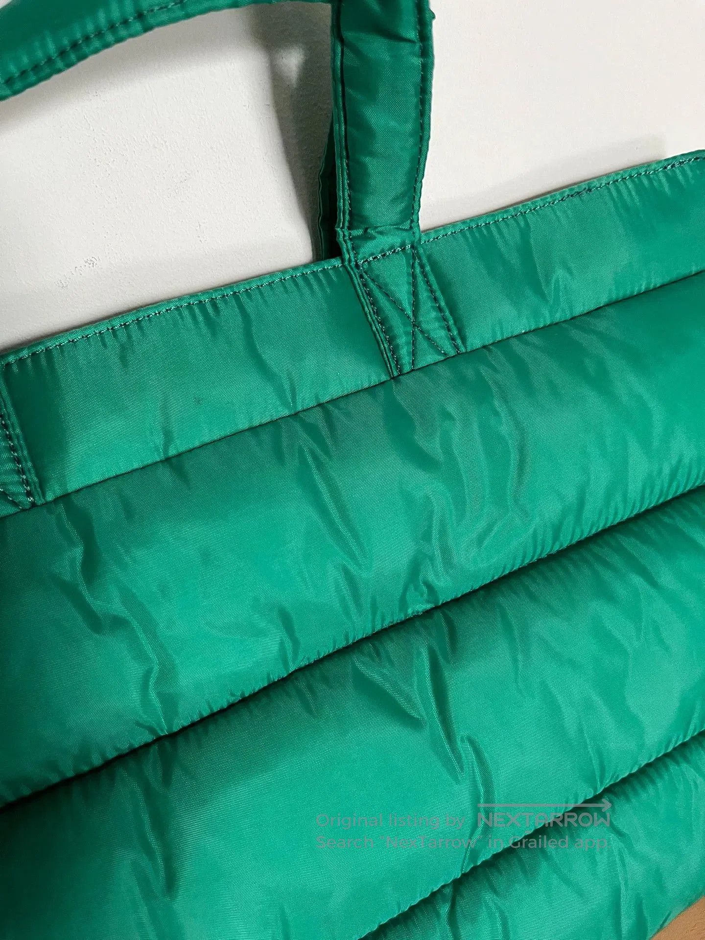 Masaki Matsushima Masaki Matsushima Green Padded Soft Tote. Size ONE SIZE - 6 Thumbnail