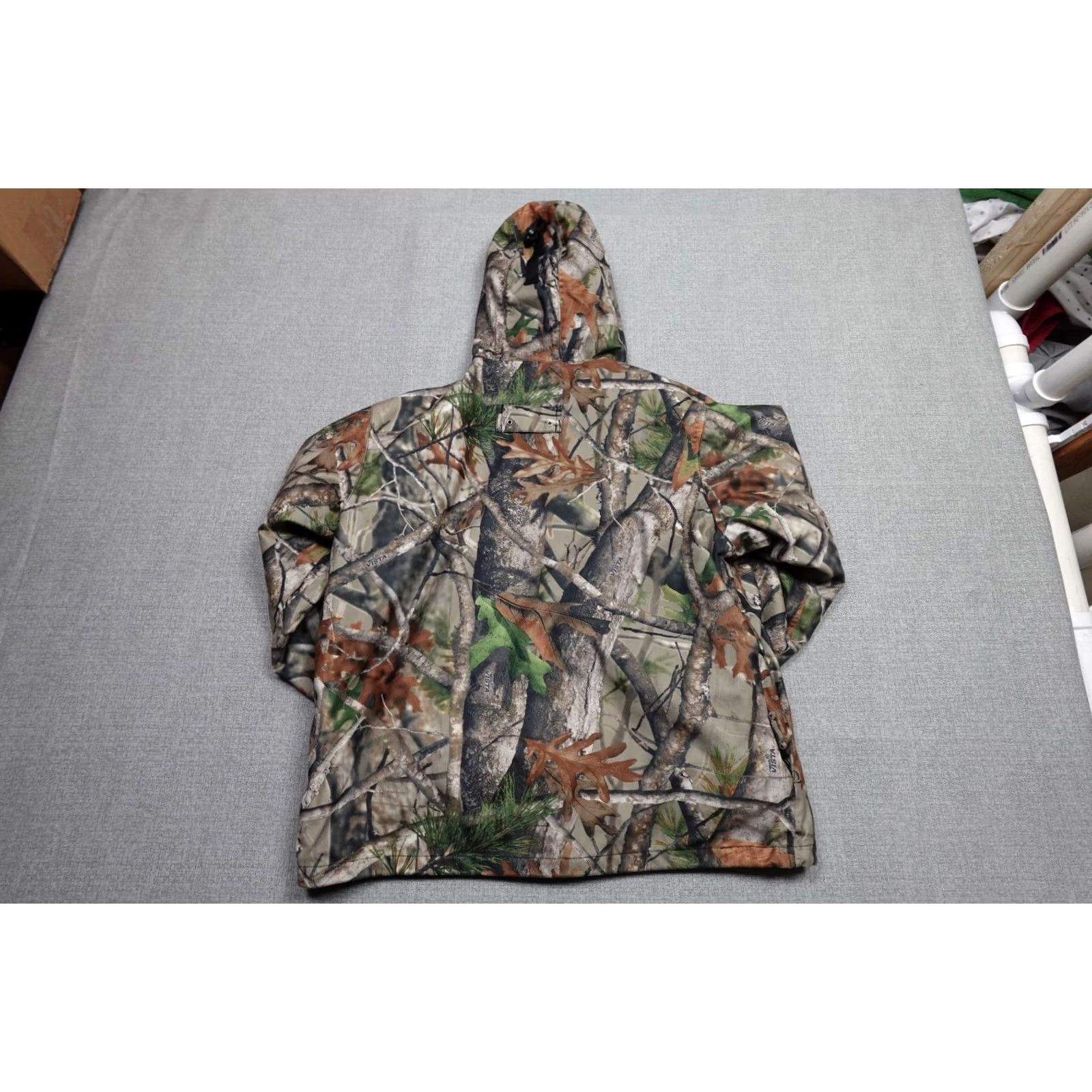 AMO Camo Jacket Mens L Brown Outdoor Hooded Fleece Zip Camouflage Hunting Winter Jacket Size US L / EU 52-54 / 3 - 4 Thumbnail