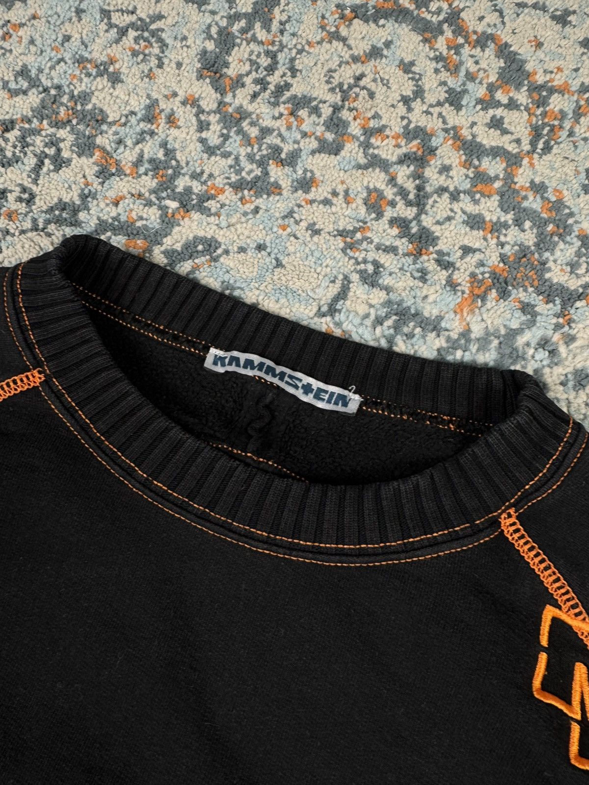 Vintage Vintage 90s Rammstein embroidered logo sweatshirt crewneck Size US XL / EU 56 / 4 - 10 Thumbnail