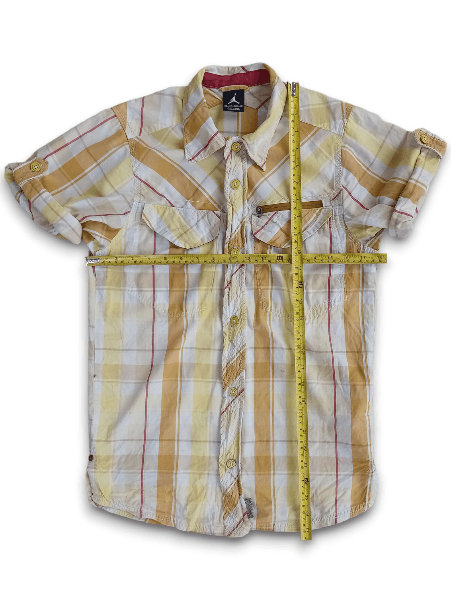 Jordan Brand × Nike Nike MJ 23 Checkered Shirt Button Up Size US S / EU 44-46 / 1 - 12 Thumbnail