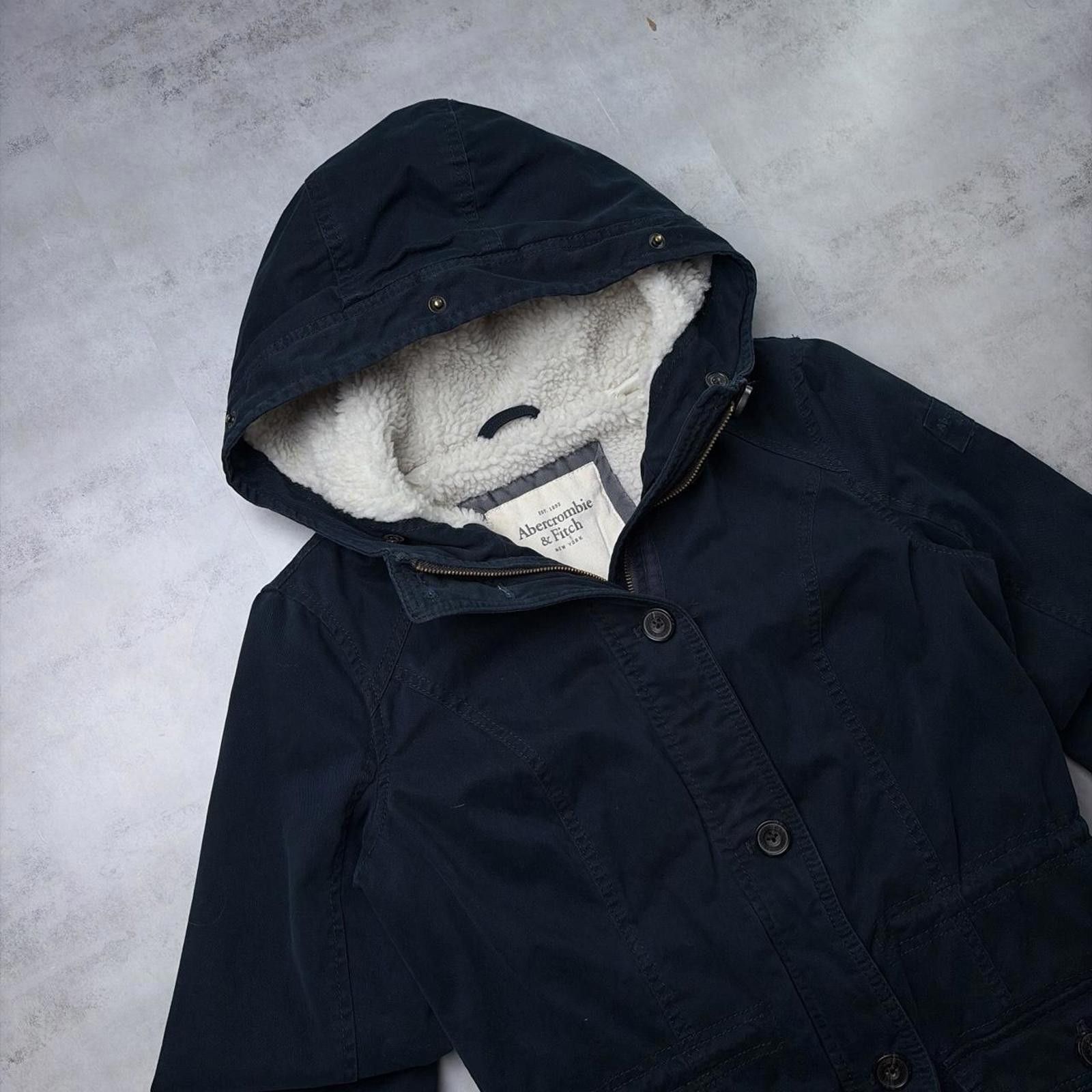 Abercrombie & Fitch Y2K Abercrombie & Fitch Grunge Sherpa Lined Parka Jacket Size M / US 6-8 / IT 42-44 - 5 Thumbnail