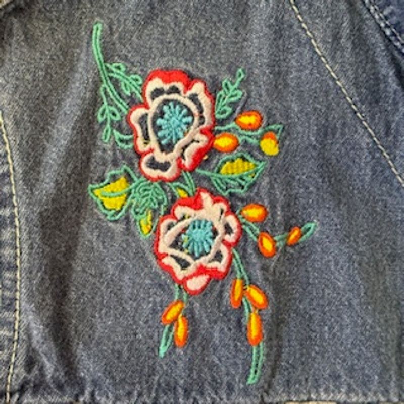 Other Women's Vintage Tudor Court Embroidered Denim Jacket Medium Size M / US 6-8 / IT 42-44 - 6 Thumbnail