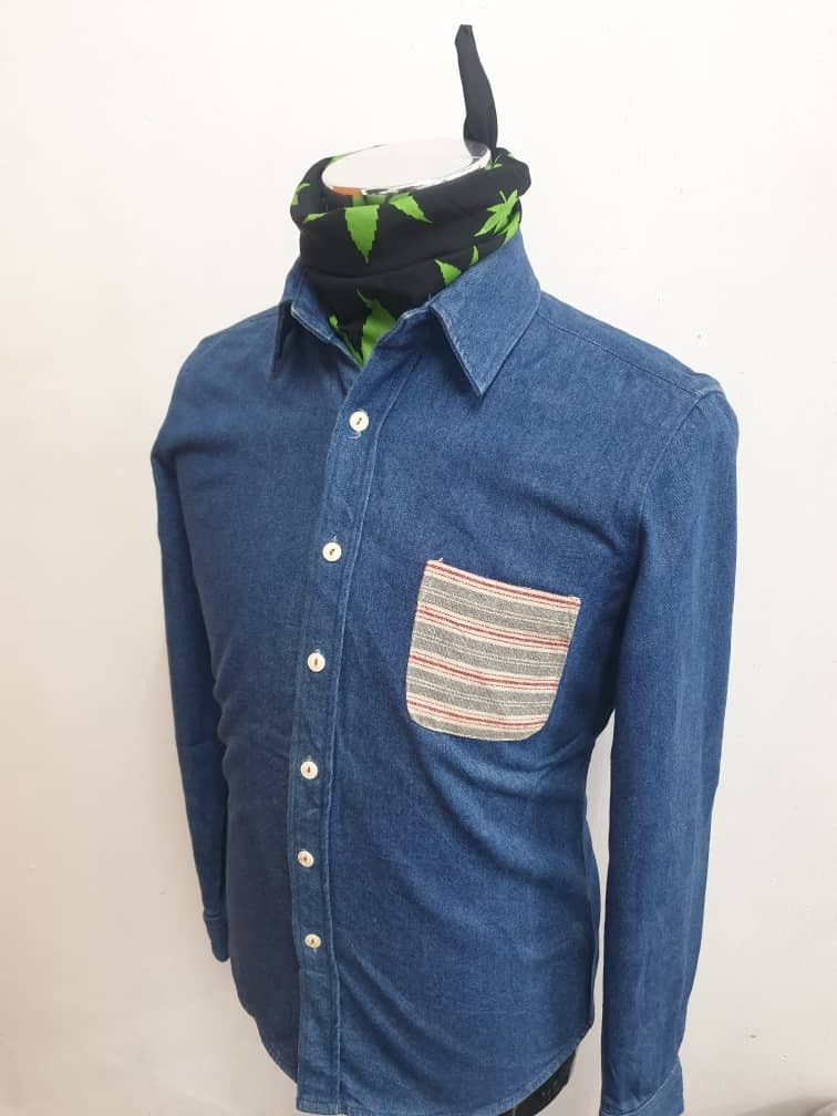 Ciaopanic Ciao panic Japan brand blue chambray Size US L / EU 52-54 / 3 - 8 Thumbnail
