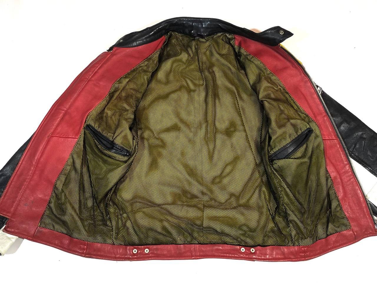 Genuine Leather Red Bull Moto Racing Leather Jacket Vintage Size US M / EU 48-50 / 2 - 11 Thumbnail