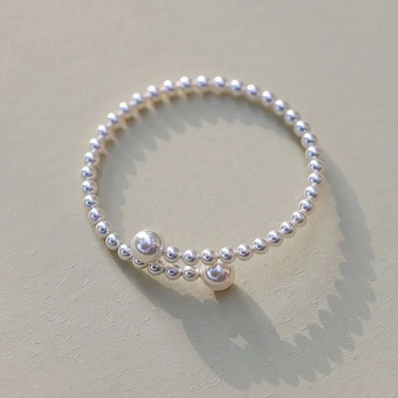 Other 1PC Imitation Pearl Bracelet Stretchable Size ONE SIZE - 6 Thumbnail