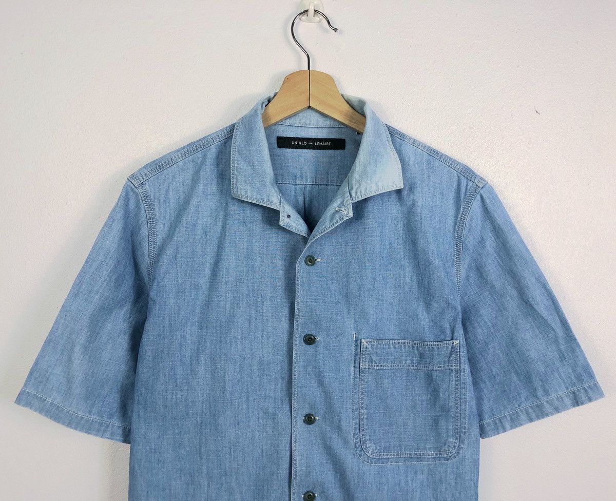Lemaire × Uniqlo Rare Uniqlo X Lemaire Denim Button Ups Shirt Size US M / EU 48-50 / 2 - 2 Thumbnail