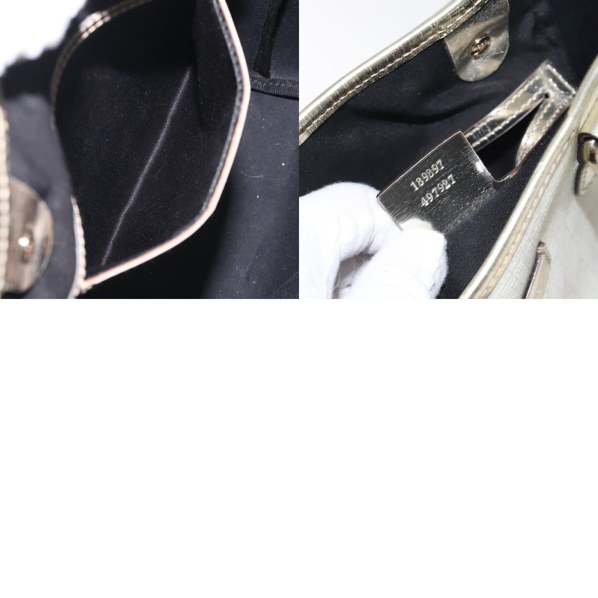 Gucci GUCCI GG Supreme Tote Bag Pvc White Gold Size ONE SIZE - 12 Thumbnail