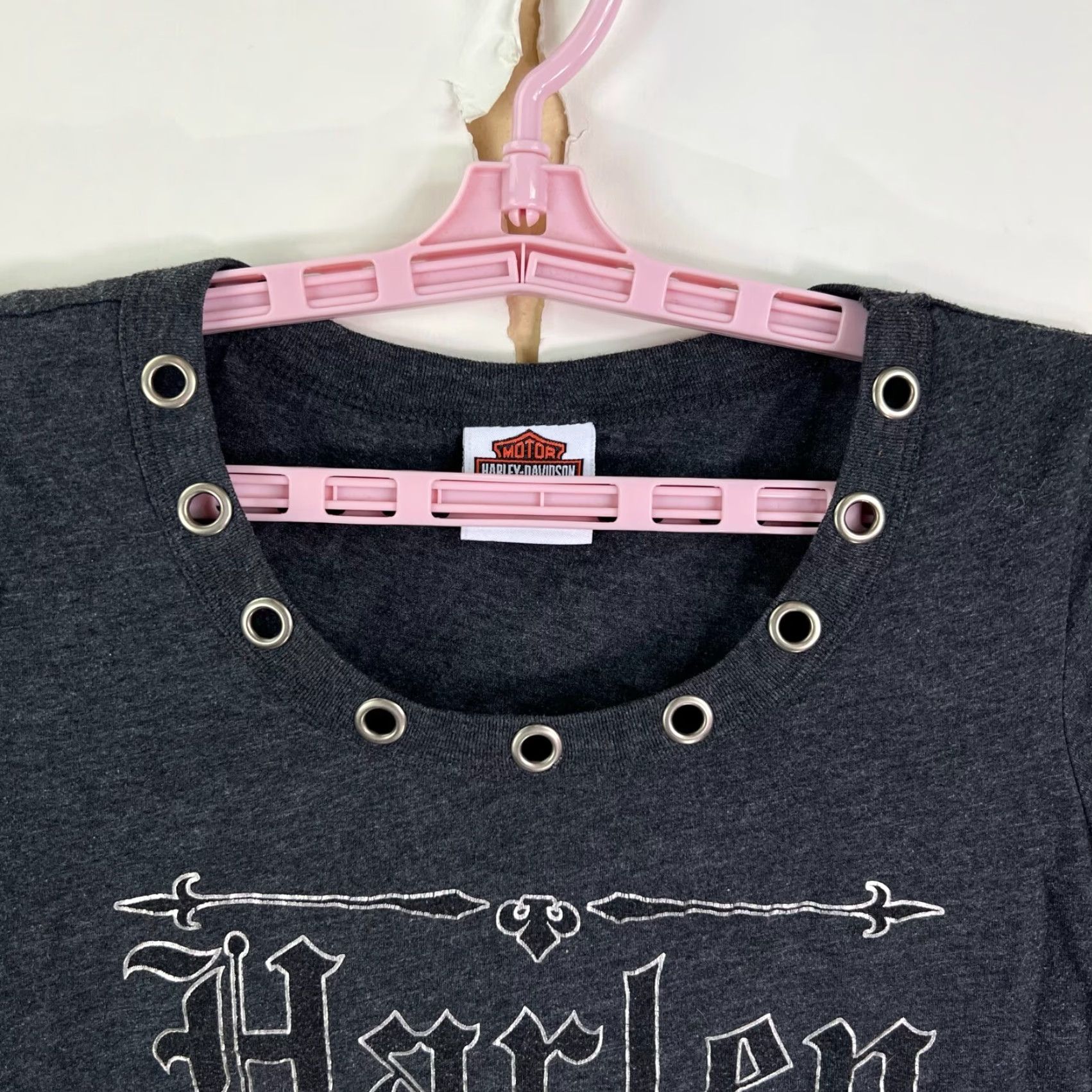 Harley Davidson Harley-Davidson Short Sleeve T-Shirt Cozumel Steel Chain Wpmens Size S Gray Size S / US 4 / IT 40 - 3 Thumbnail