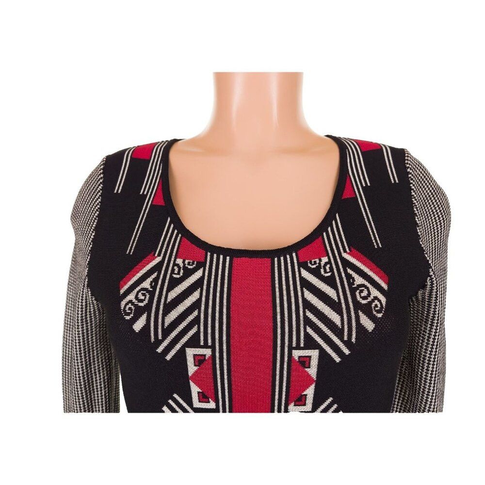 Etro Etro Jacquard Knit Dress Size 44 US 6 Black Multi $925 Size M / US 6-8 / IT 42-44 - 3 Thumbnail