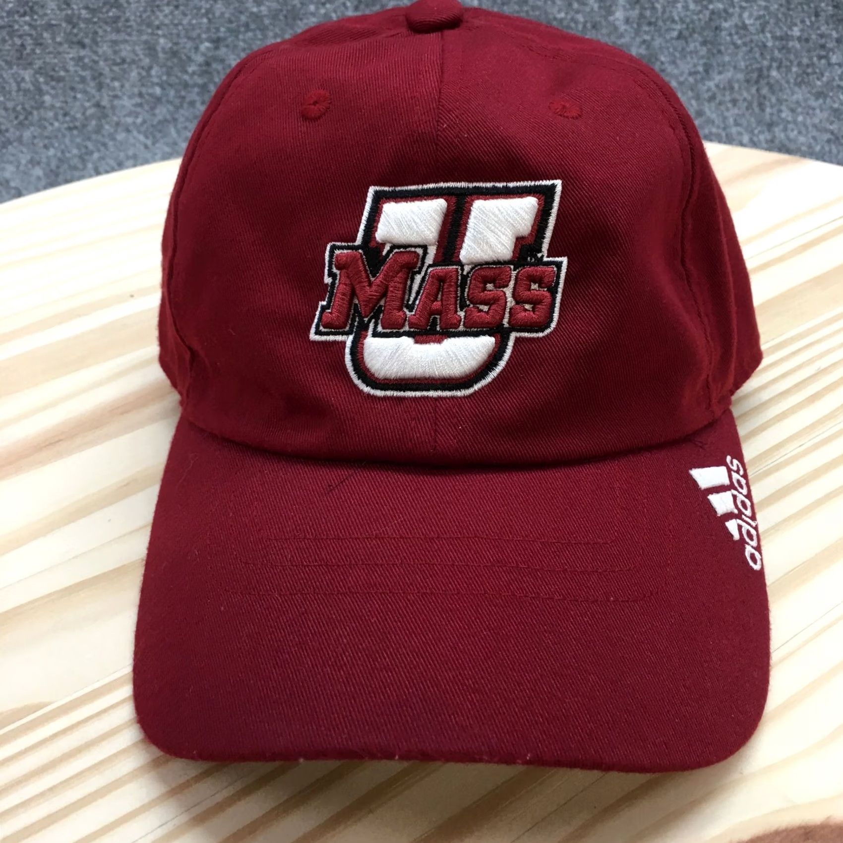 Adidas Adidas U Mass Baseball Hat Mens Red OS Adjustable Embroidered Logo Size ONE SIZE - 2 Thumbnail
