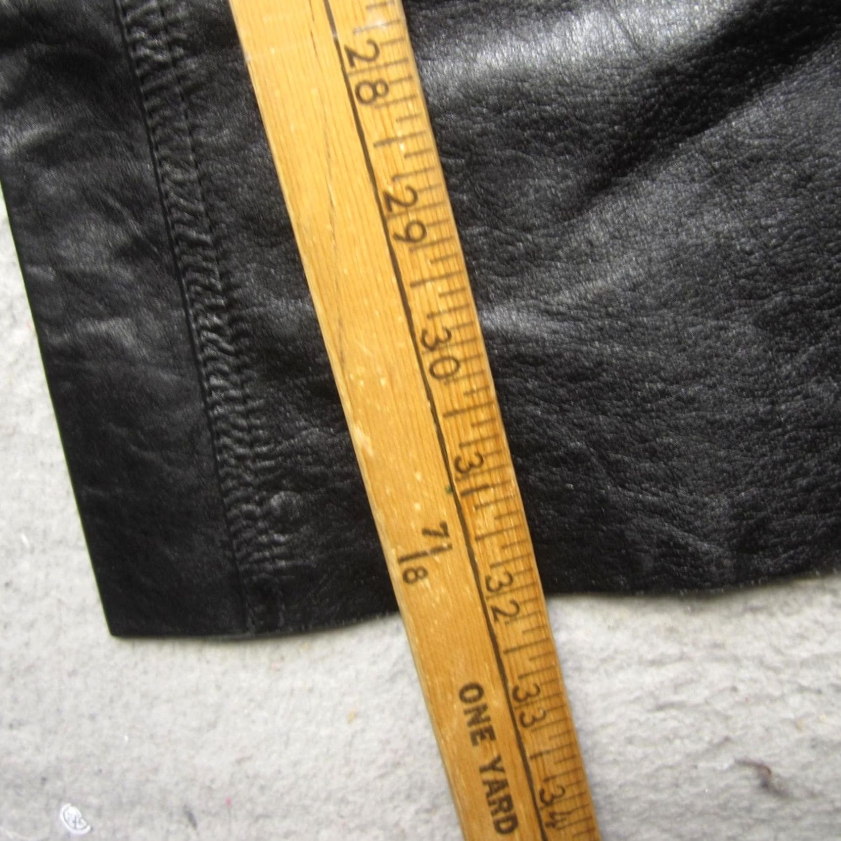 Theory Theory Womens Black Leather Bootcut Pants 10 Lined 5-Pocket Zip Fly J409254 Size 32" / US 10 / IT 46 - 7 Thumbnail