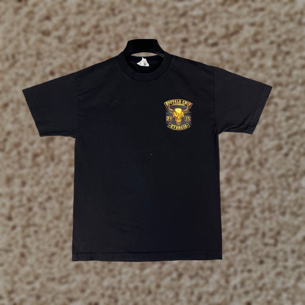 Vintage VINTAGE Sturgis Shirt Womens Medium Black Hills Rally Buffalo Chip Campground 2015 American Motorcycle Music T-Shirt Mens Womens Size M / US 6-8 / IT 42-44 - 1 Thumbnail