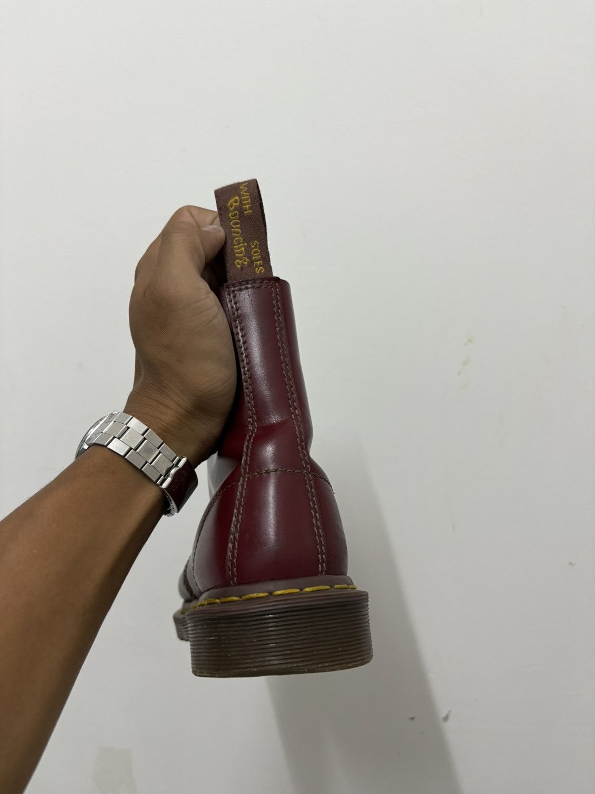 Dr. Martens Vintage 80s Dr. Martens 1460 boots Red Cherry Size US 7 / EU 40 - 4 Thumbnail