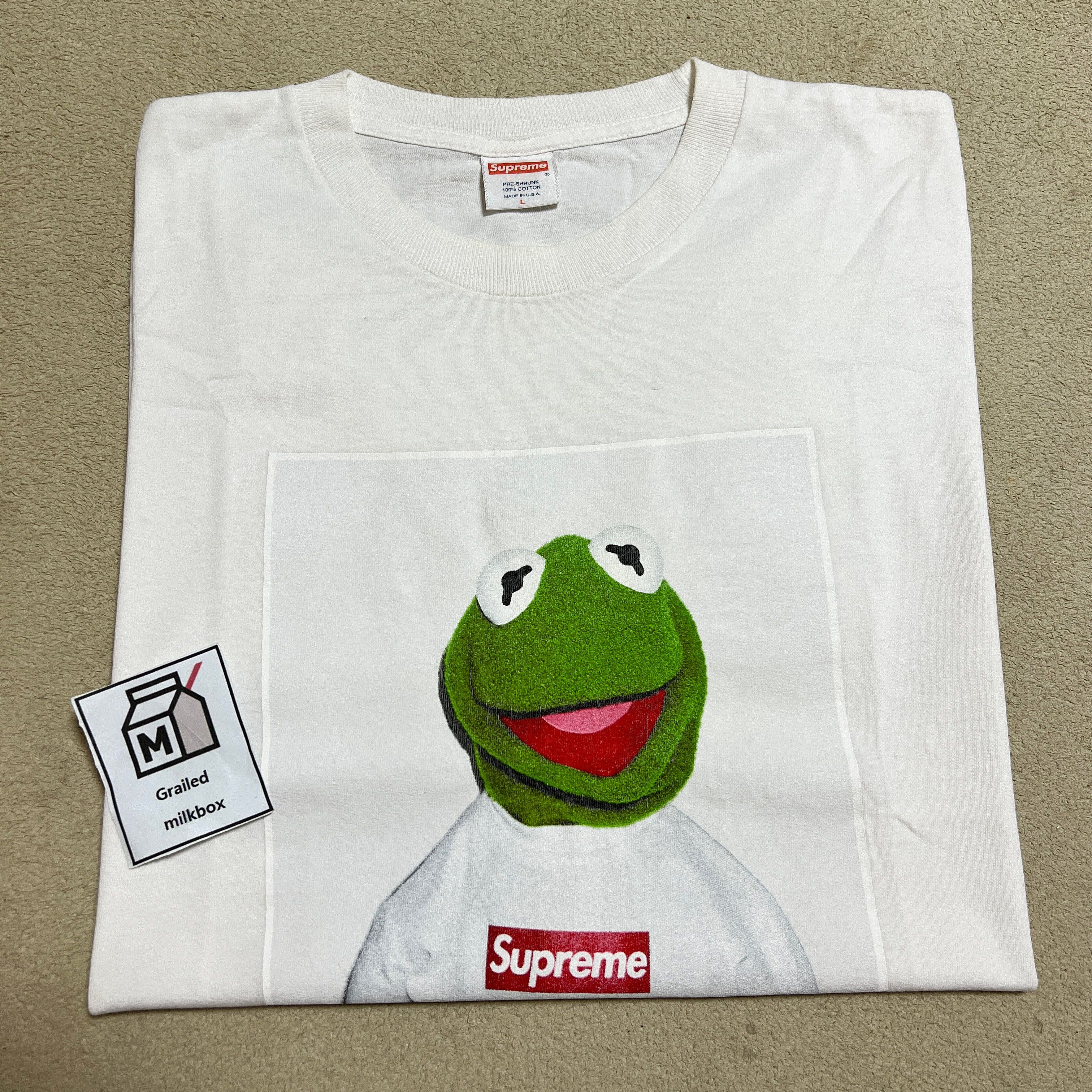 Supreme kermit cheap tee white