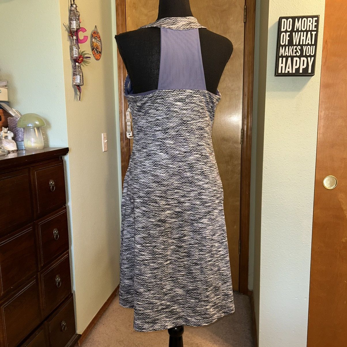 Other MPG gray white lavender racerback built in bra tennis/golf L Size L / US 10 / IT 46 - 3 Thumbnail