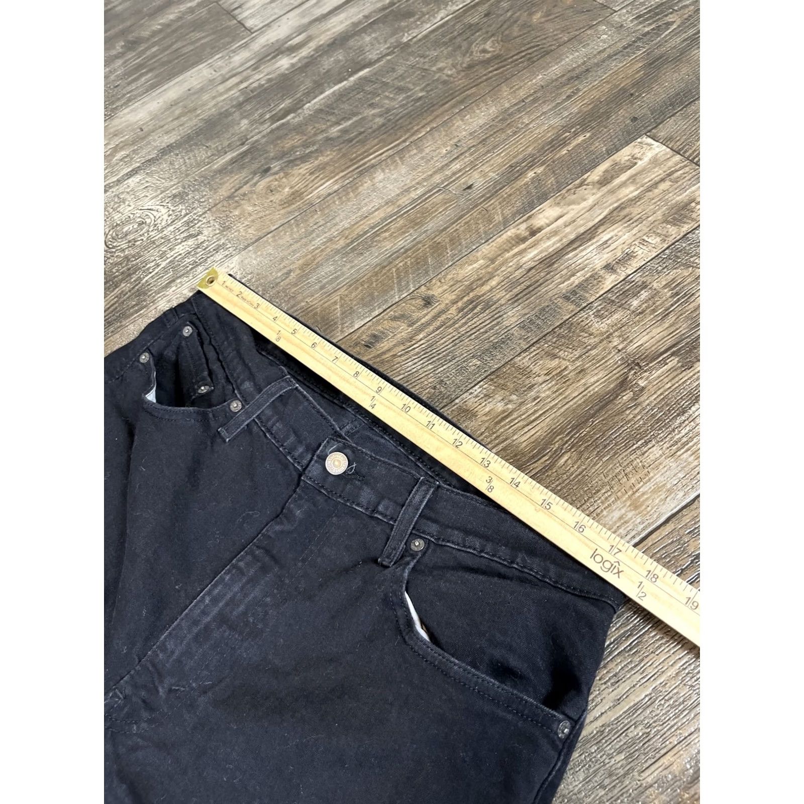 Levi's VINTAGE Levi's 514 Men Leather? No 514 Series Jeans 38x32 Black Denim Regular Straight 5-Pocket Men Pants Size US 38 / EU 54 - 4 Thumbnail